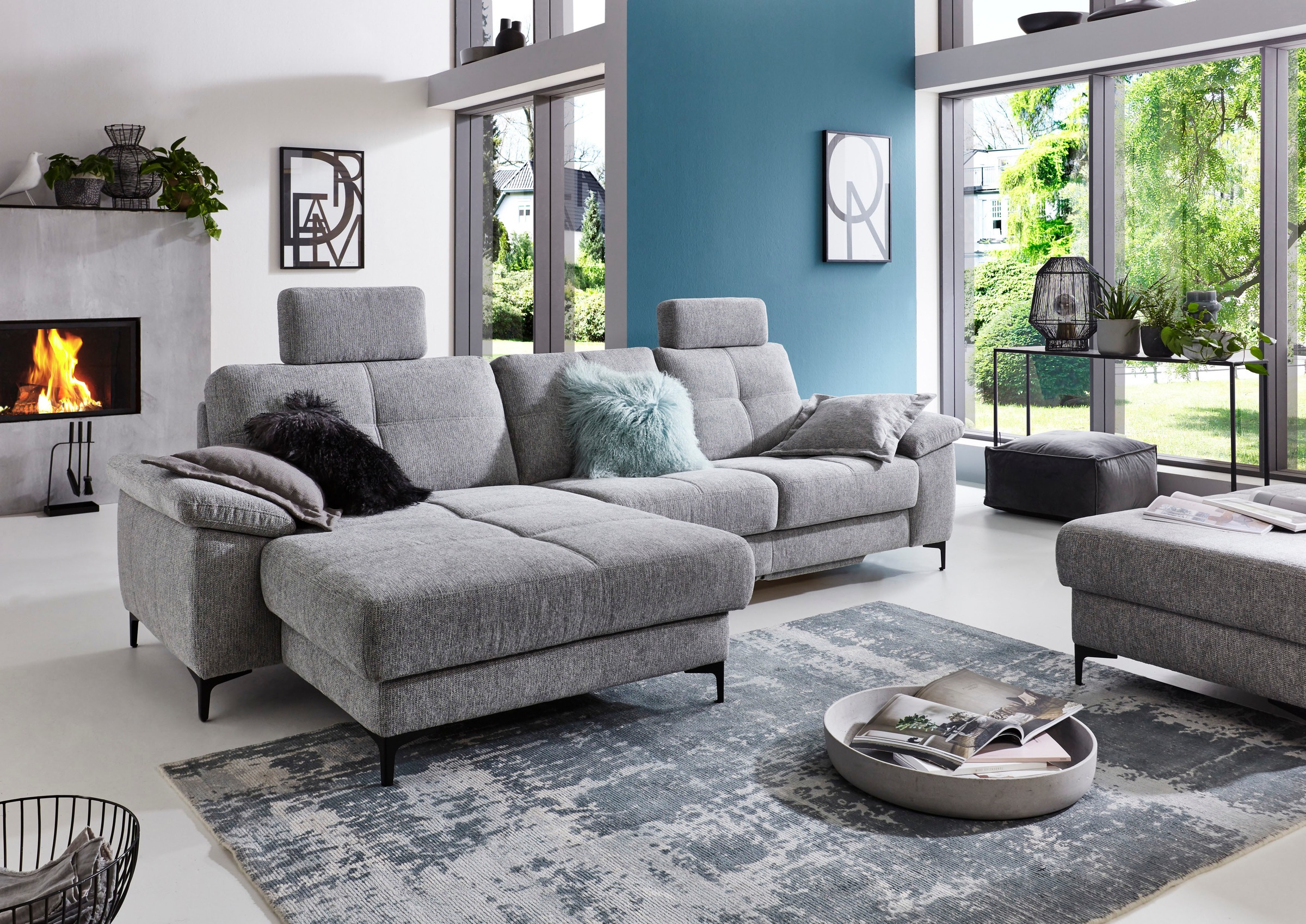 3C Carina Ecksofa "Burnaby bequem und modern, OTTOs Choice, L-Form", 2 Kopf günstig online kaufen