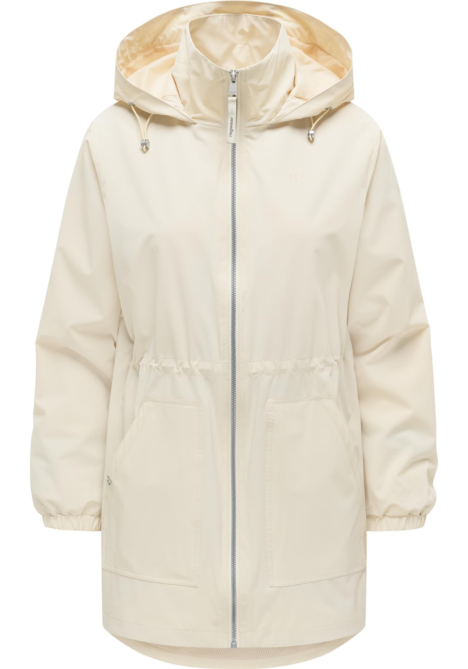 Ragwear Kurzmantel "Brona" Kurzer Damen Übergangsmantel mit Taillenzugband