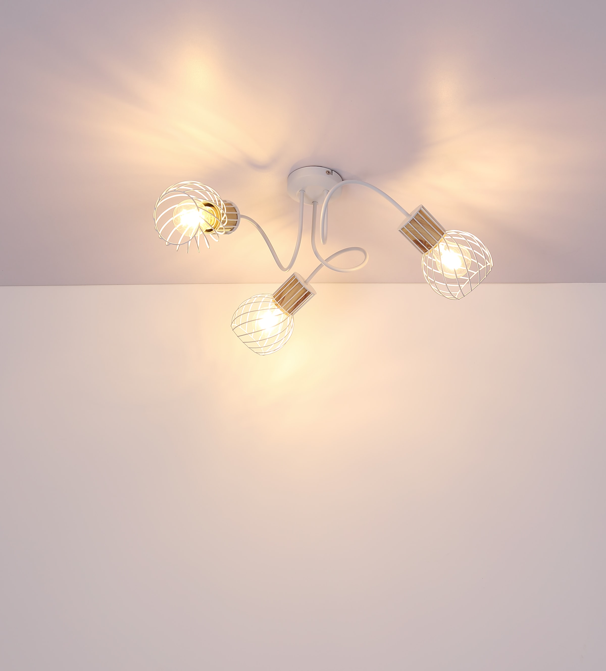 GLOBO LIGHTING Deckenleuchte »LUISE«, Leuchtmittel E27 | ohne Leuchtmittel, Deckenlampe/Wohnzimmer/Schlafzimmer/modern