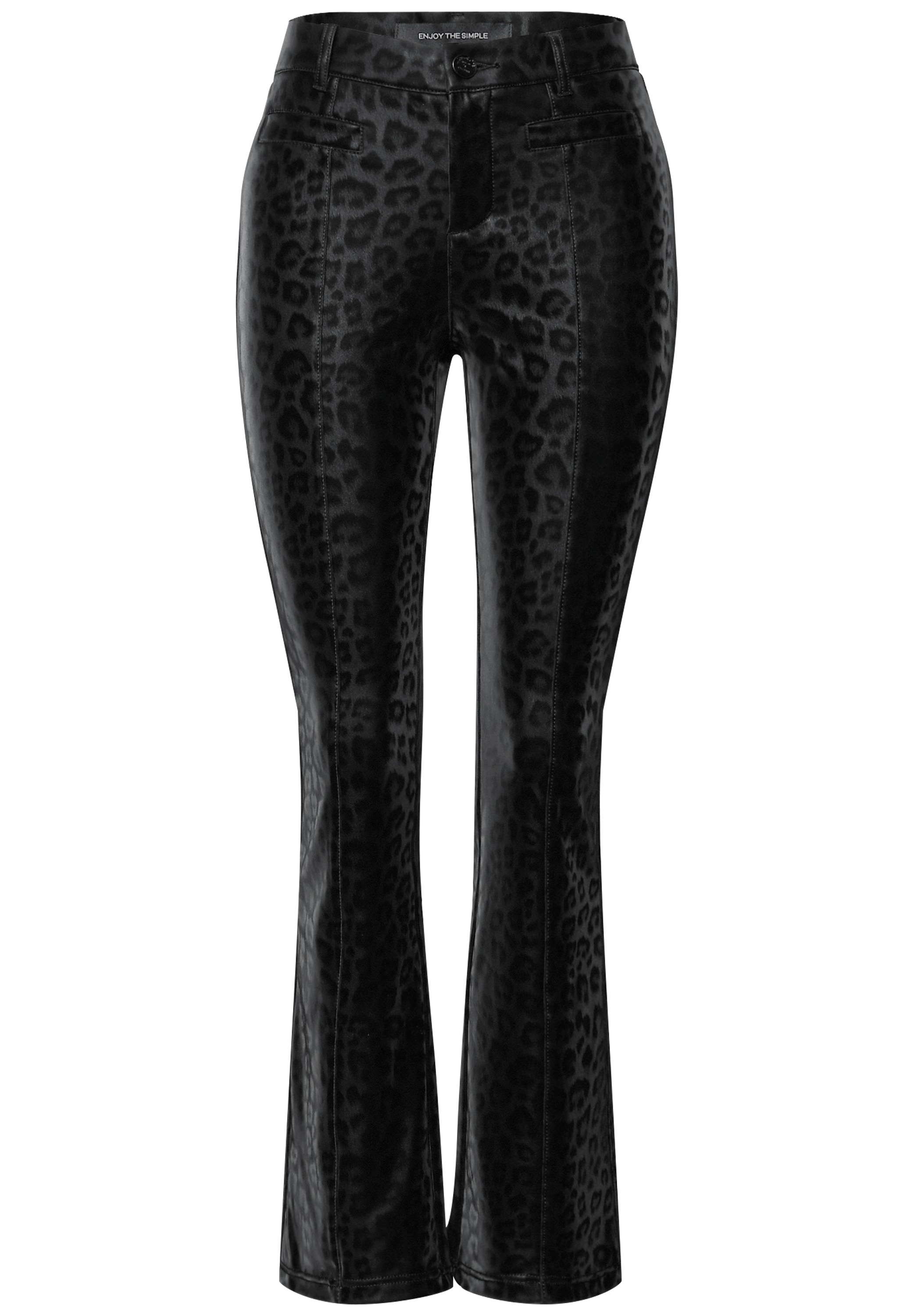 STREET ONE Bootcuthose  mit Leo-Muster