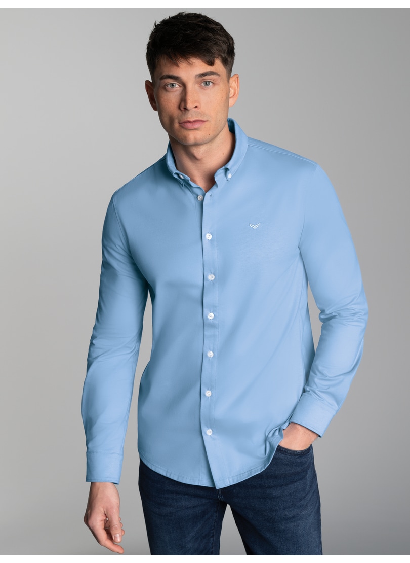 Trigema Poloshirt "TRIGEMA Business-Hemd aus DELUXE-Single-Jersey" 1 Stk. t günstig online kaufen