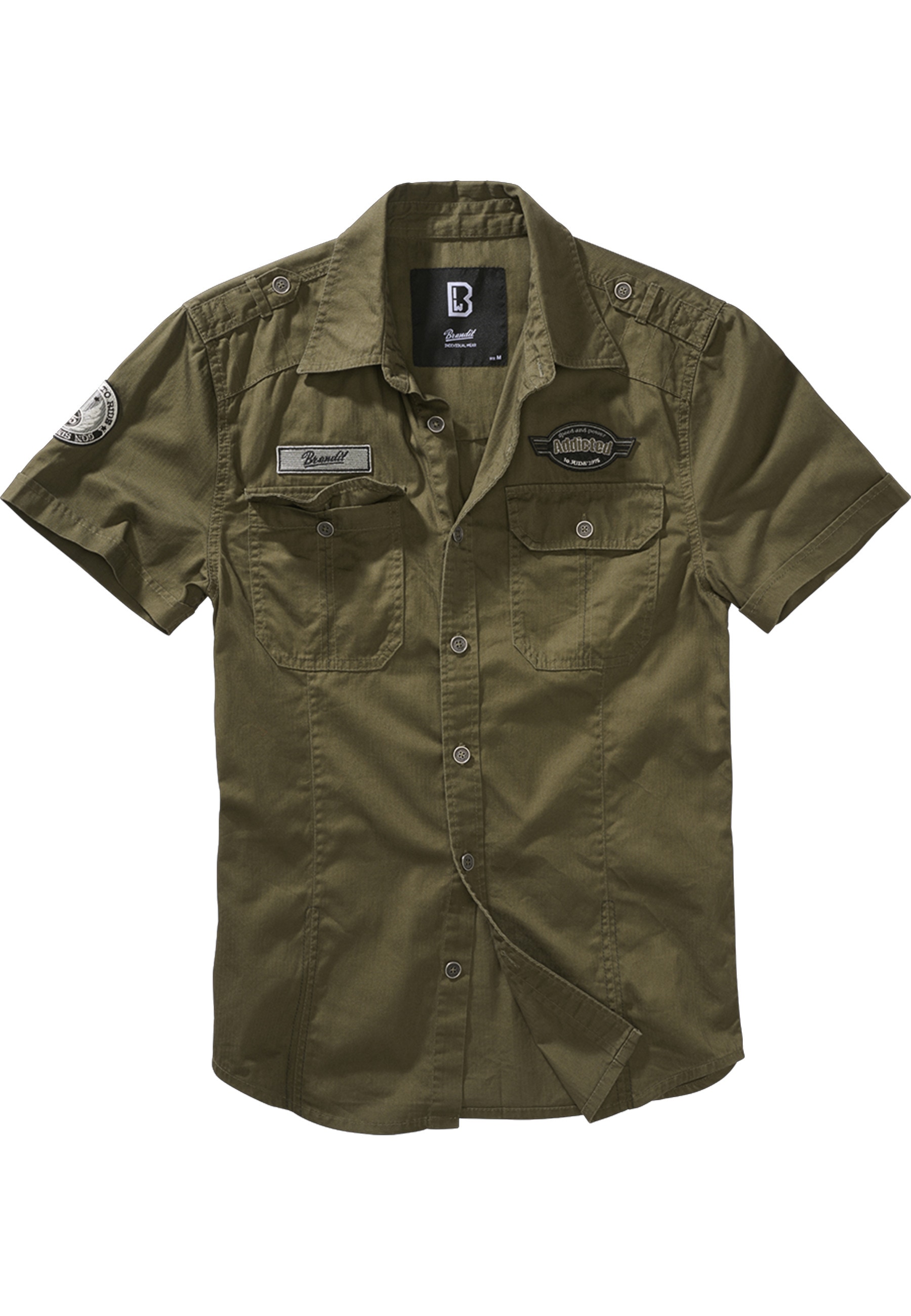 Brandit Kurzarmhemd "Brandit Herren Luis Vintage Shirt Short Sleeve" 1 Stk.