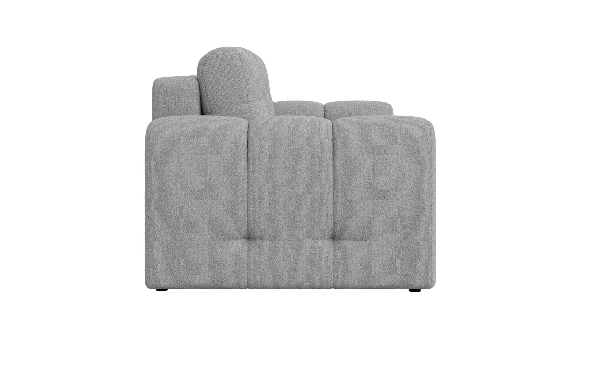 INOSIGN 2-Sitzer »Manilla, trendige Steppung, 2 Rückenkissen, B/T/H 195/107/91 cm«, mit Wellenunterfederung, in verschiedenen Materialien und Farben