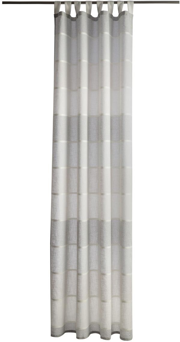 HOMING Gardine "Lennardt" Schlaufen 1 Stk. tlg. Streifen, Wohnzimmer, Schla günstig online kaufen