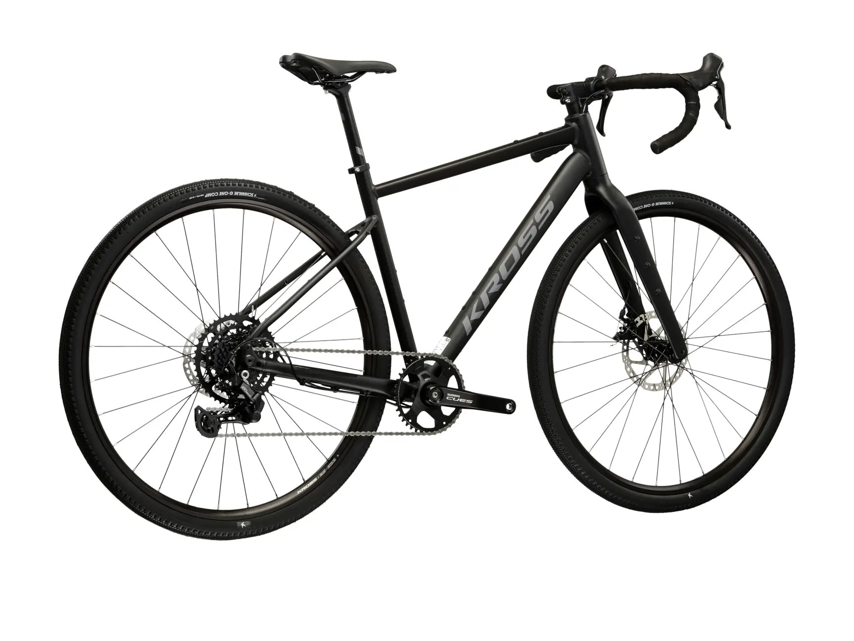 Kross Gravelbike »KROSS Gravelbike Esker 1.0 28" schwarz 18 Gänge Gabel aus Carbon 2026« 18 Gang Kettenschaltung Carbon aus Gabel