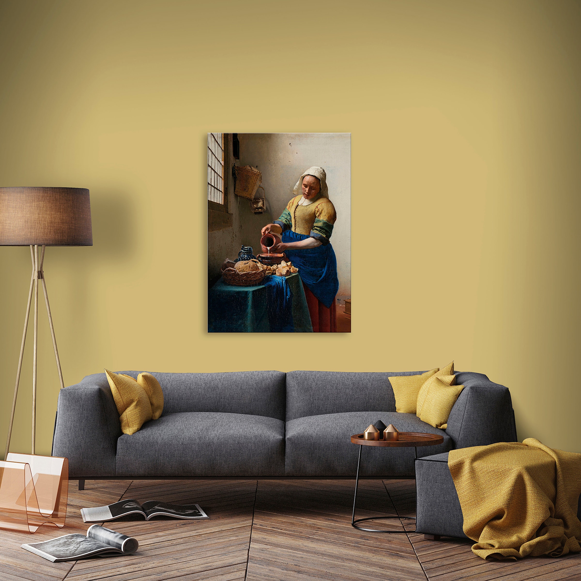 Art for the Vermeer, BAUR Leinwandbild Jan »Het 1660« home ca. melkmeisje, | bestellen