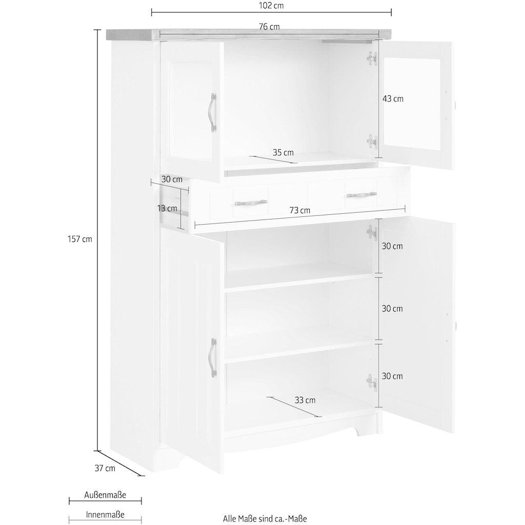 Home affaire Highboard »Trinidad Antique«