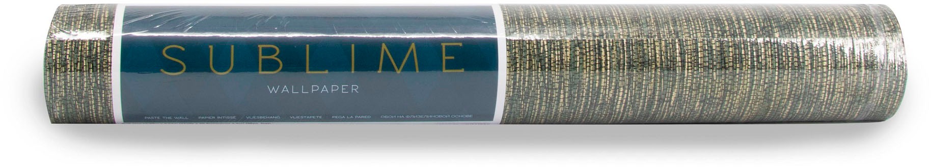 Vliestapete »Sublime Vliestapete Grass Grun Gold«, Strukturmuster, Sublime Vliestapete Grass Grun Gold