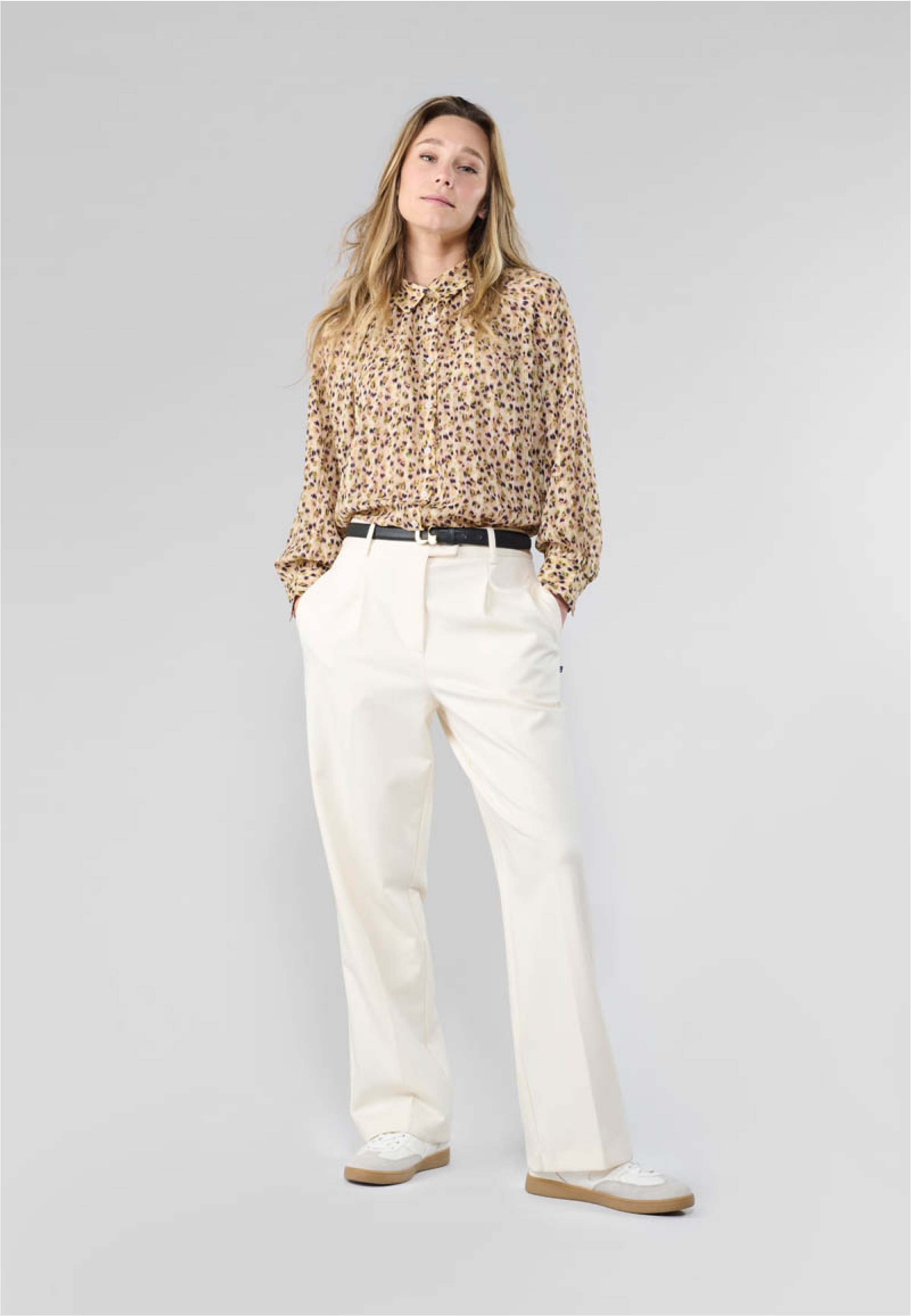 Le Temps Des Cerises Klassische Bluse »TALOU«, im angesagten Leo-Design
