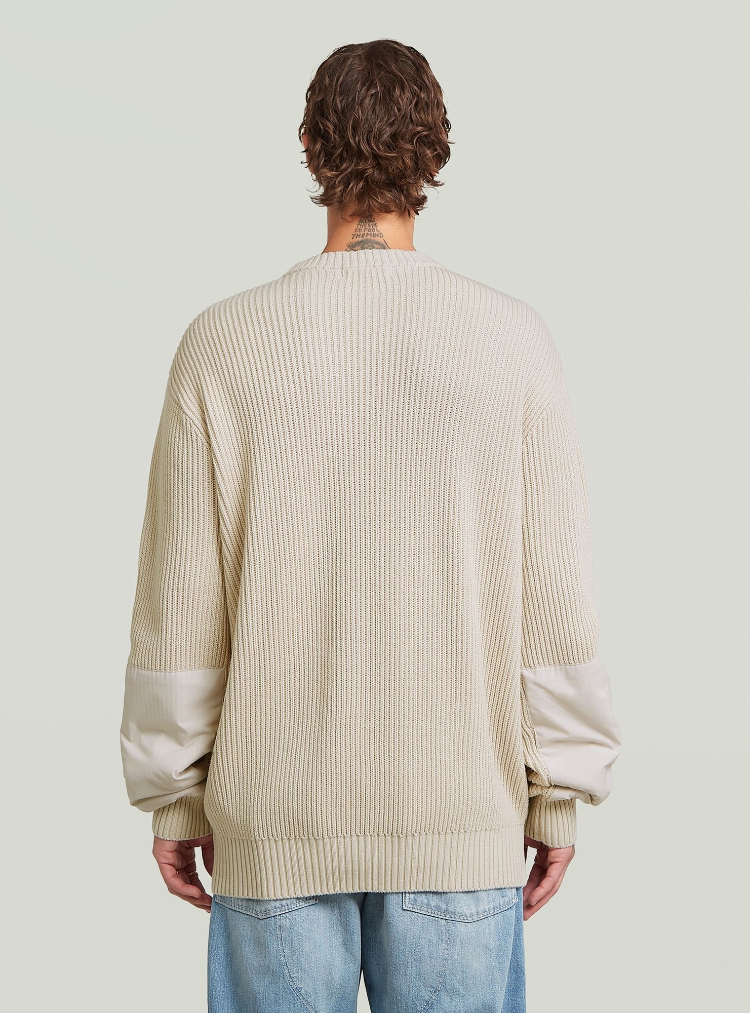 G-STAR Longpullover "Woven Mix Knit Pullover" günstig online kaufen