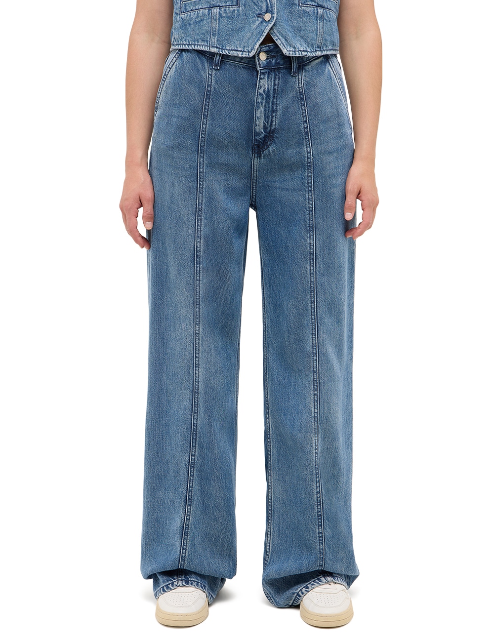 MUSTANG 5-Pocket-Hose "Damen Style Luise Wide" günstig online kaufen