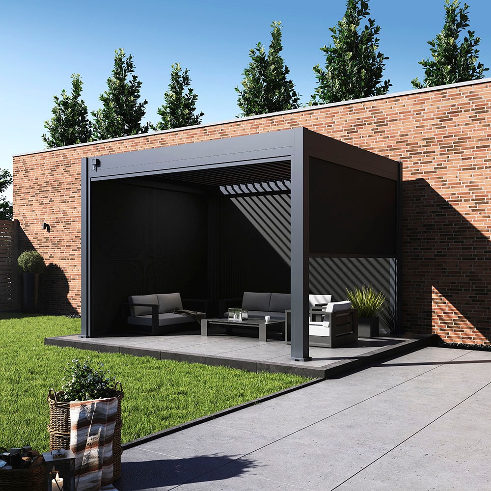 Paragon Pavillonseitenteil »für Pergola Grand Tuscan 14 Grau«