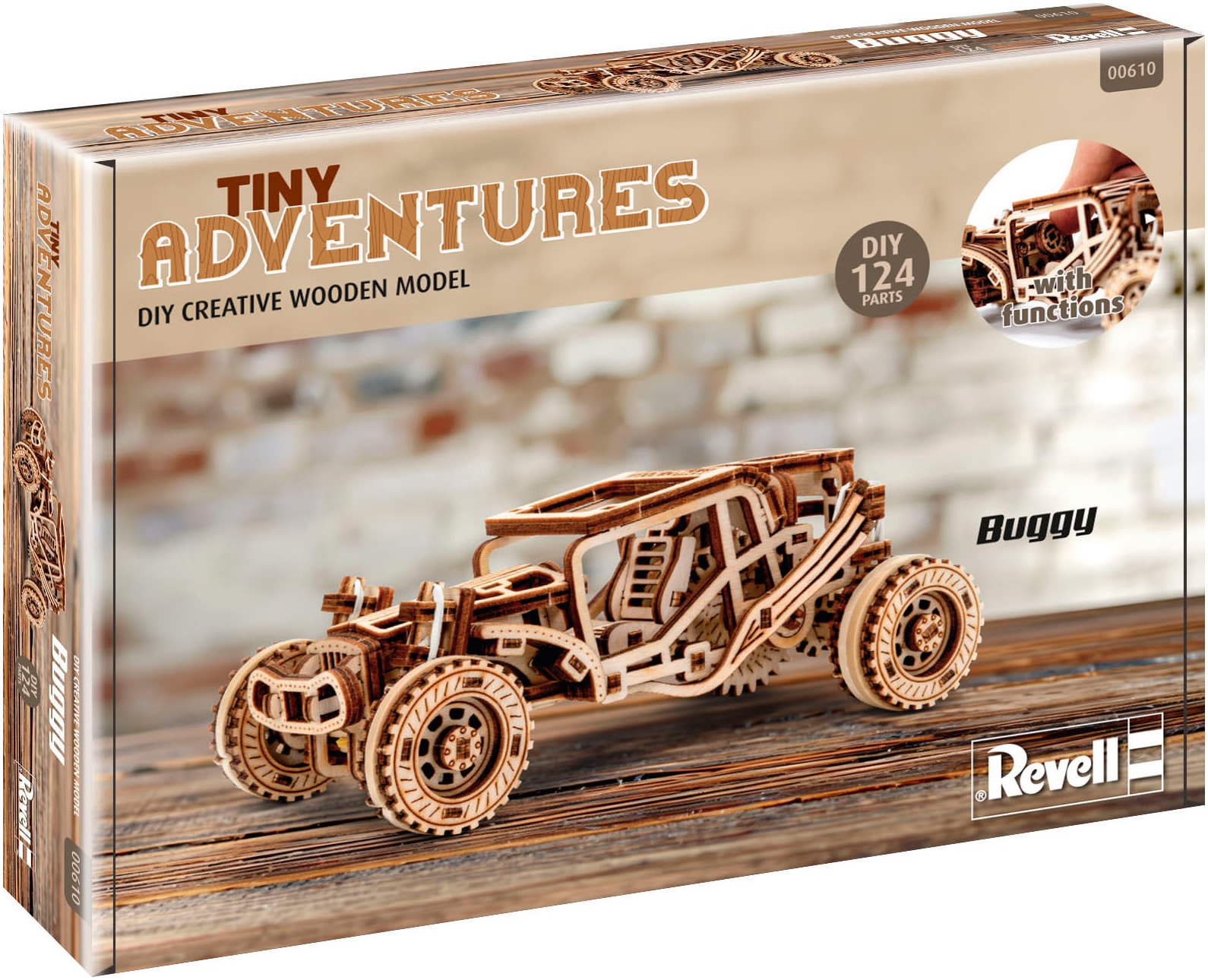 Revell® Modellbausatz »Revell Tiny Adventures, Buggy, Auto-Bausatz aus Holz,«, 1:32, Made in Europe