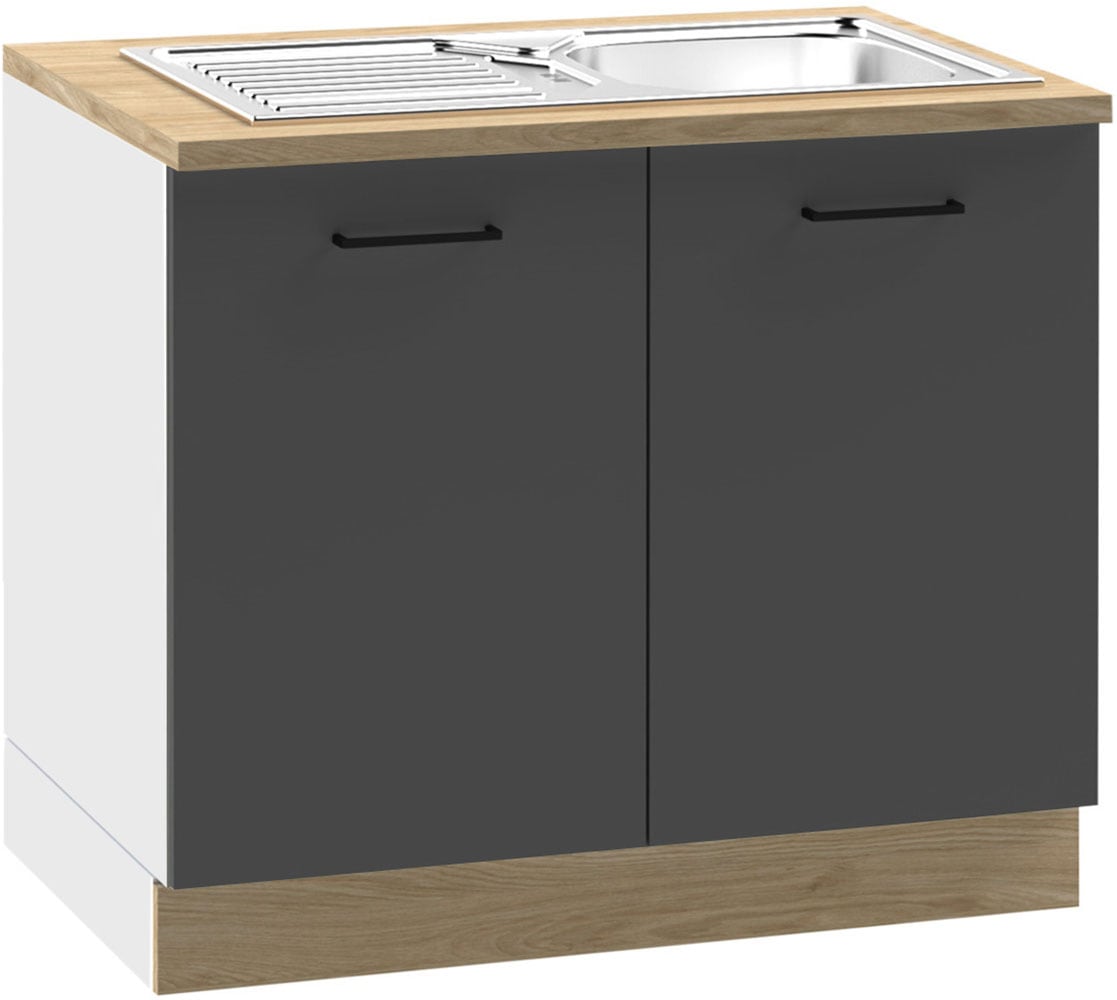 KOCHSTATION Spülenschrank "KS-Kolari" 1 Stk. tlg. Maße (B/T/H): 100,1 x 60 x 88 cm