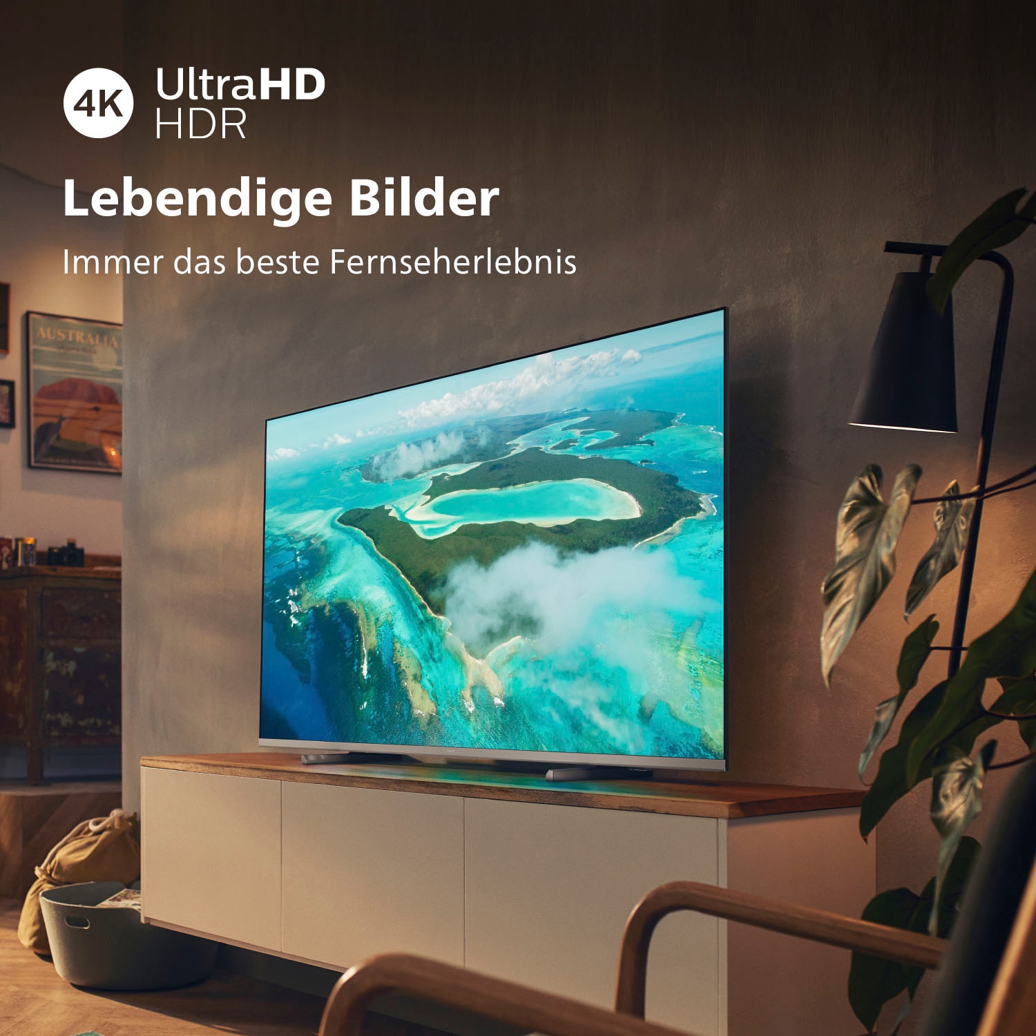 Philips LED-Fernseher BAUR Ultra 4K | Smart-TV cm/50 »50PUS7657/12«, Zoll, HD, 126