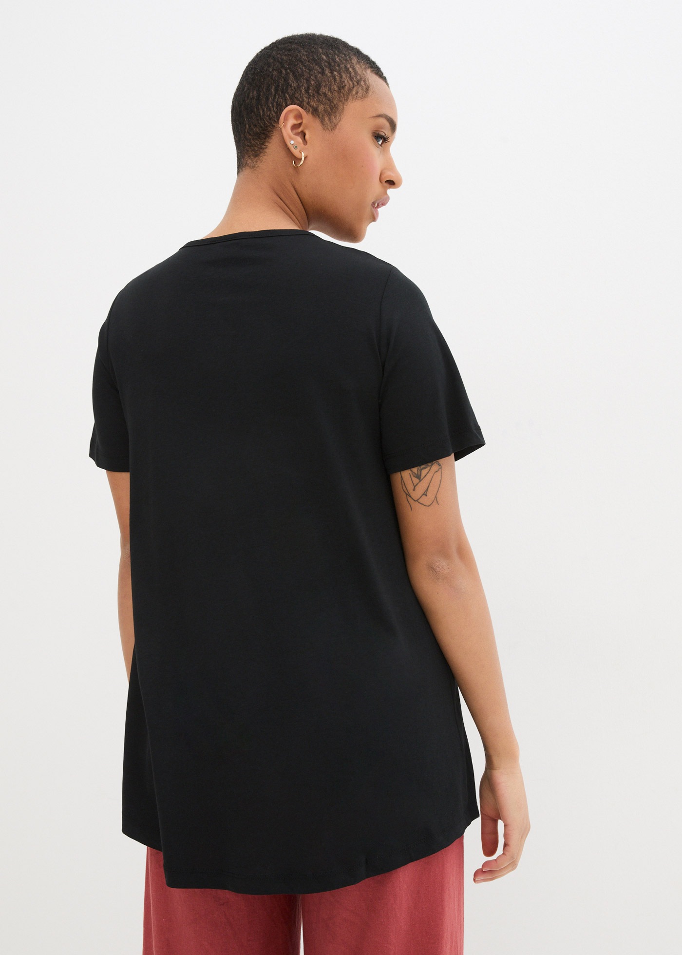 bonprix T-Shirt "T-Shirt in A-Linien-Form, kurzarm" T-Shirt in A-Linien-For günstig online kaufen