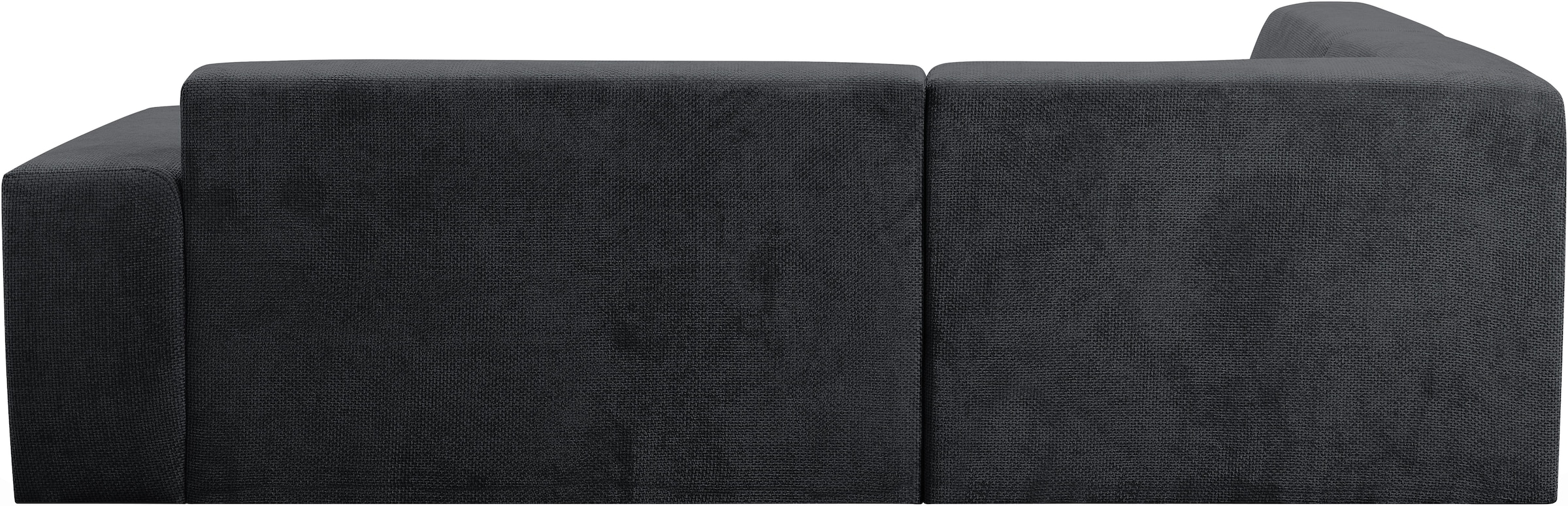 WERK2 Ecksofa »Zeus-M, tolles Sofa mit schönen Details, L-Form«, Curvy Trend Garnitur, urbane Optik, komfortable Wellenunterfederung