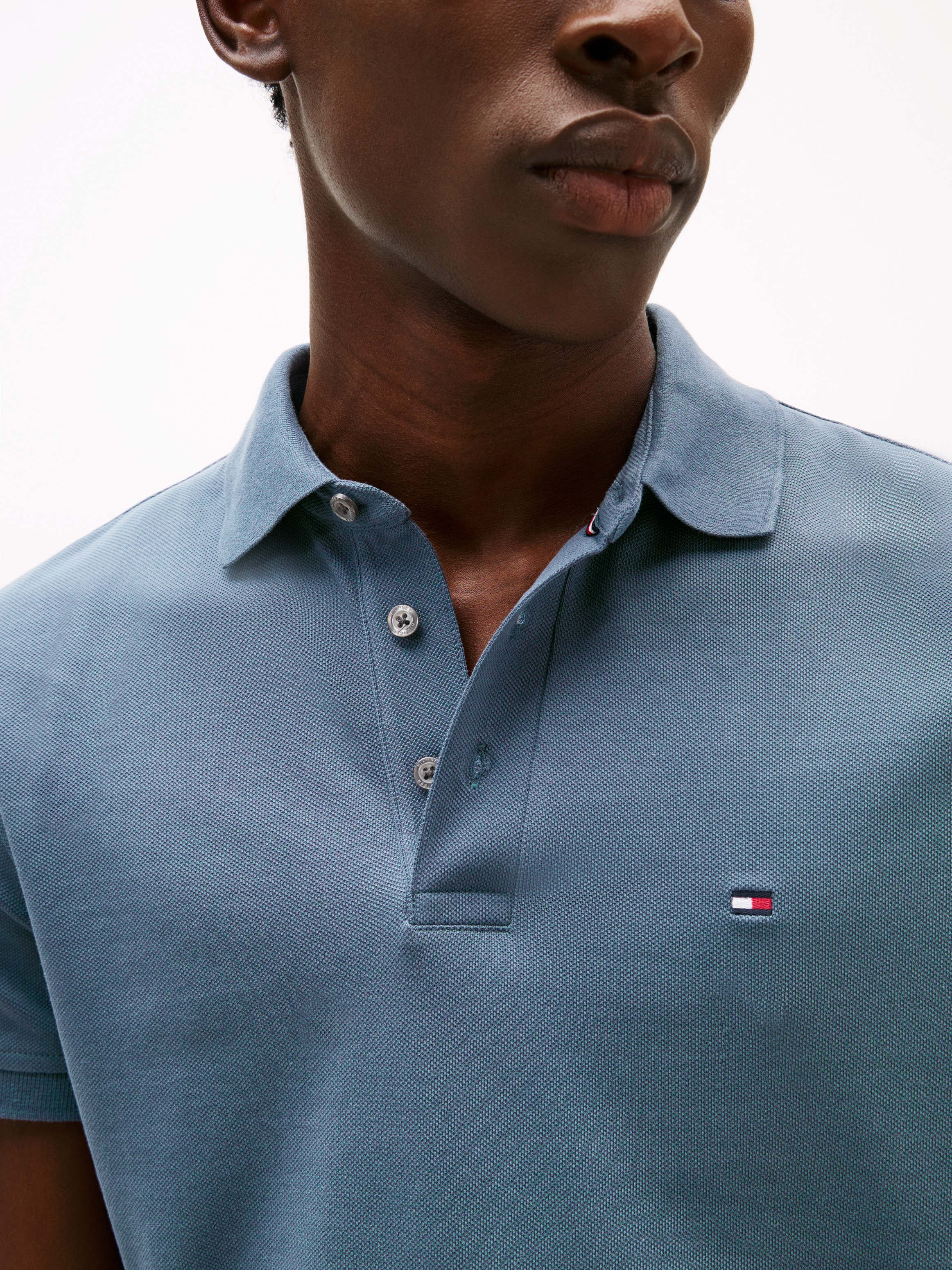 Tommy Hilfiger Poloshirt »1985 SLIM POLO«, aus leicht strukturiertem Piqué-Material