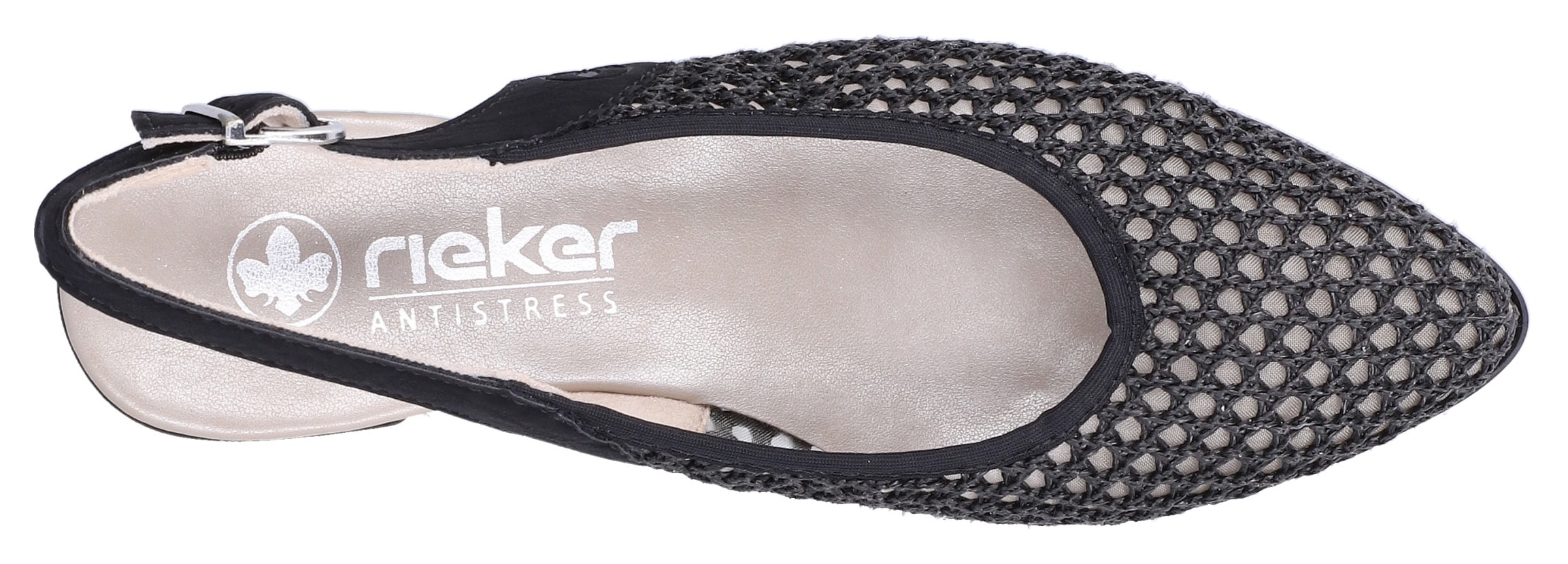 Rieker Slingsandale  Sommerschuh, Festtagsschuh, Blockabsatz, mit Riemchen