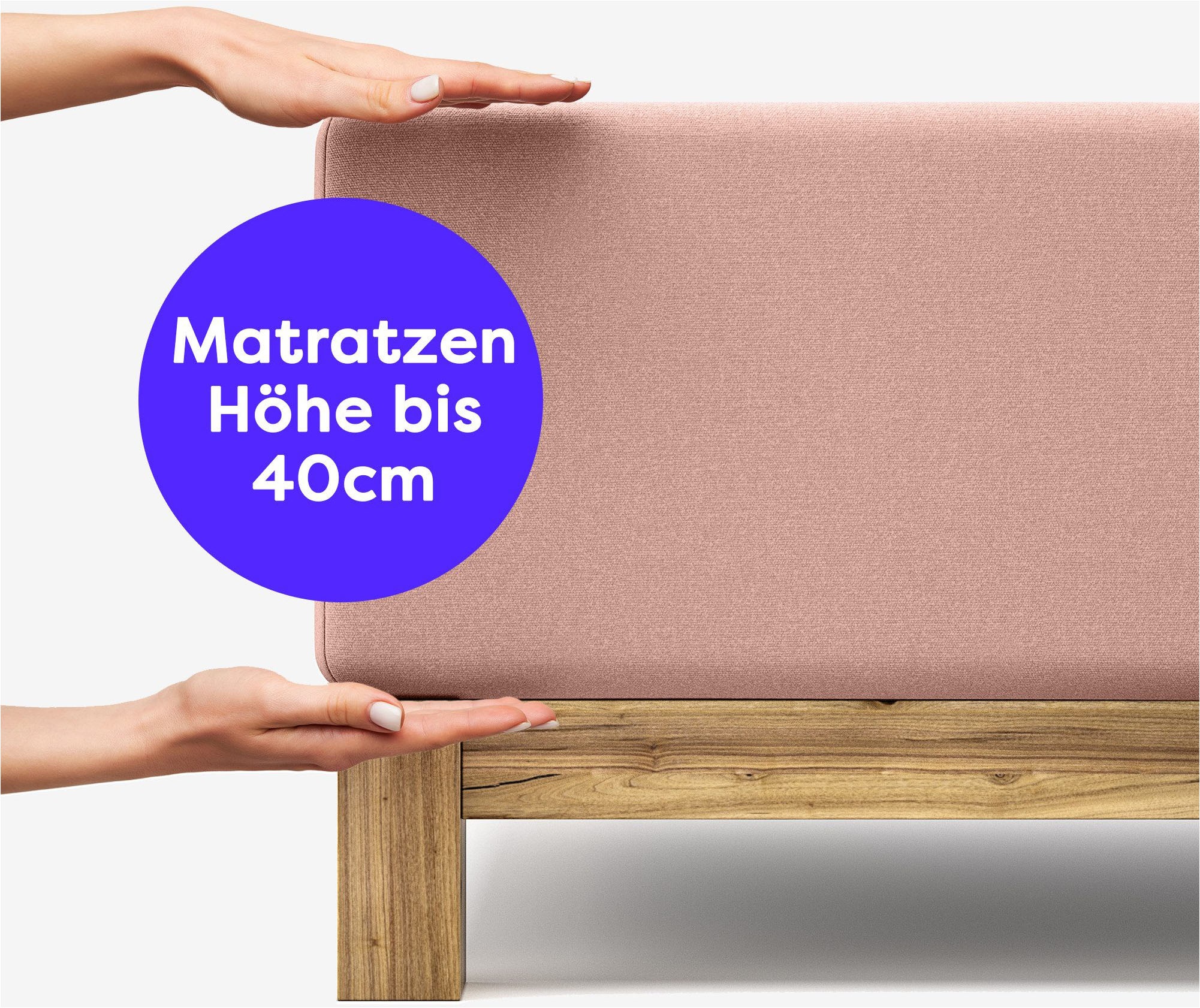 Wolkenfeld Spannbettlaken "Frida" Elastisch & Rutschfest: 90x200, 140x200, günstig online kaufen