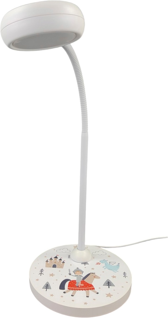 niermann Schreibtischlampe »Kinderlampe mit Motiv "Ritter Theo", Kinderzimmer« GX53 1 Stk. flexibel verstellbarer Leuchtenarm, Made in Germany