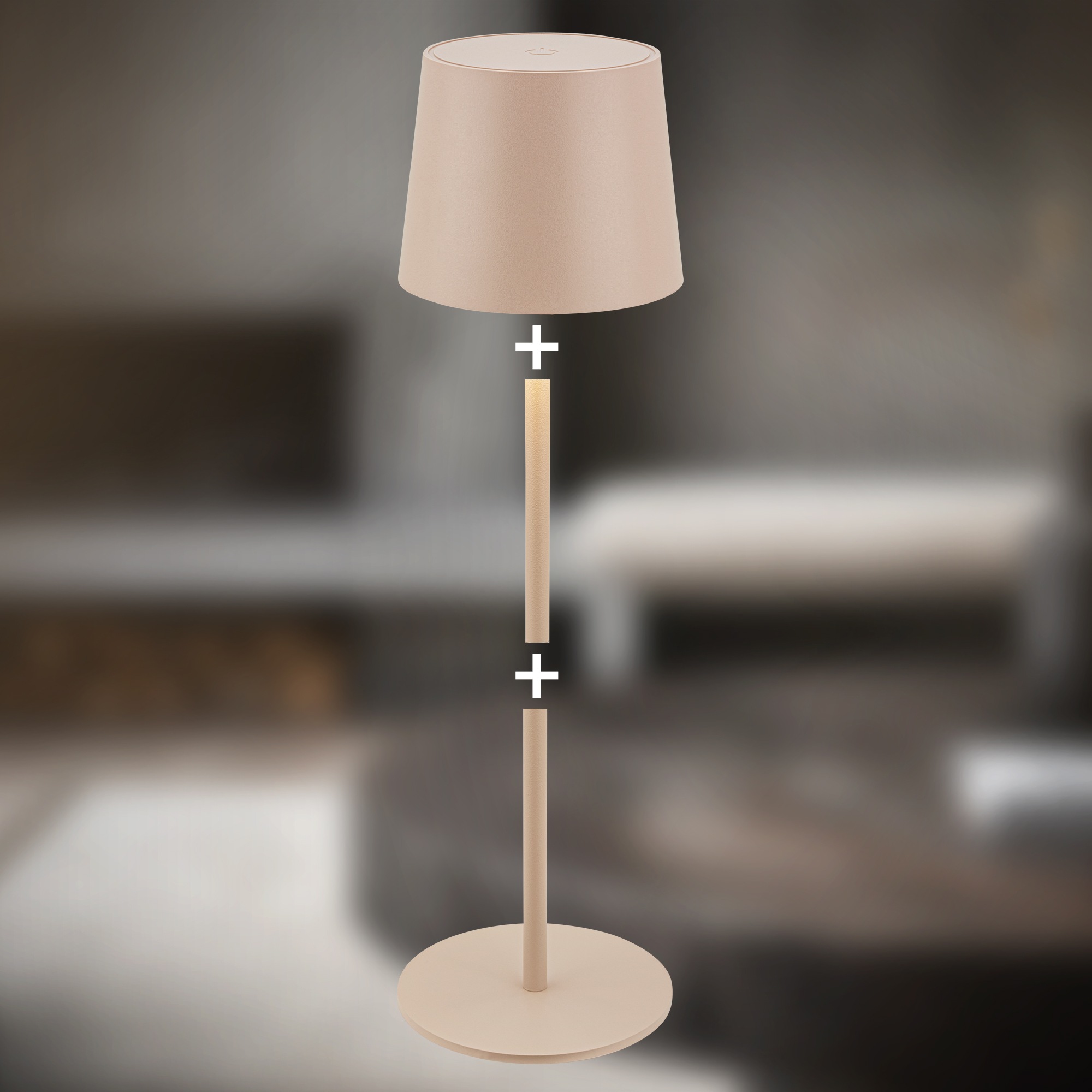 BRILONER LEUCHTEN LED Außen-Tischleuchte "BOTA 7708011", beige, Leuchten 2