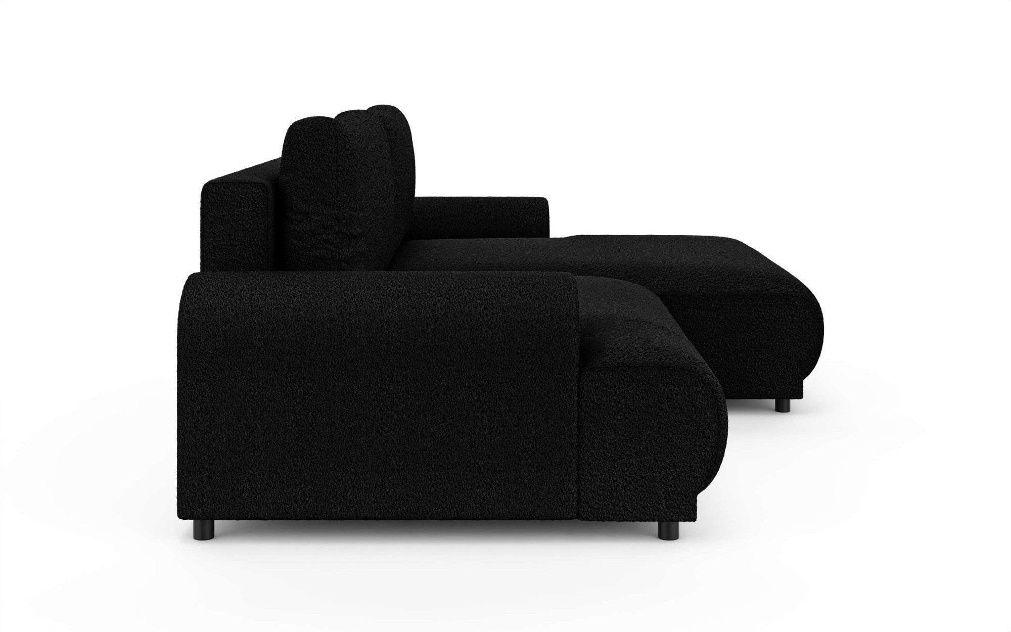 INOSIGN Ecksofa »Marsby, mit Bettfunktion und Bettkasten, Maße: B/H/T 242/65/145 cm«, L-Form mit Wellenunterfederung, Recamiere links oder rechts bestellbar