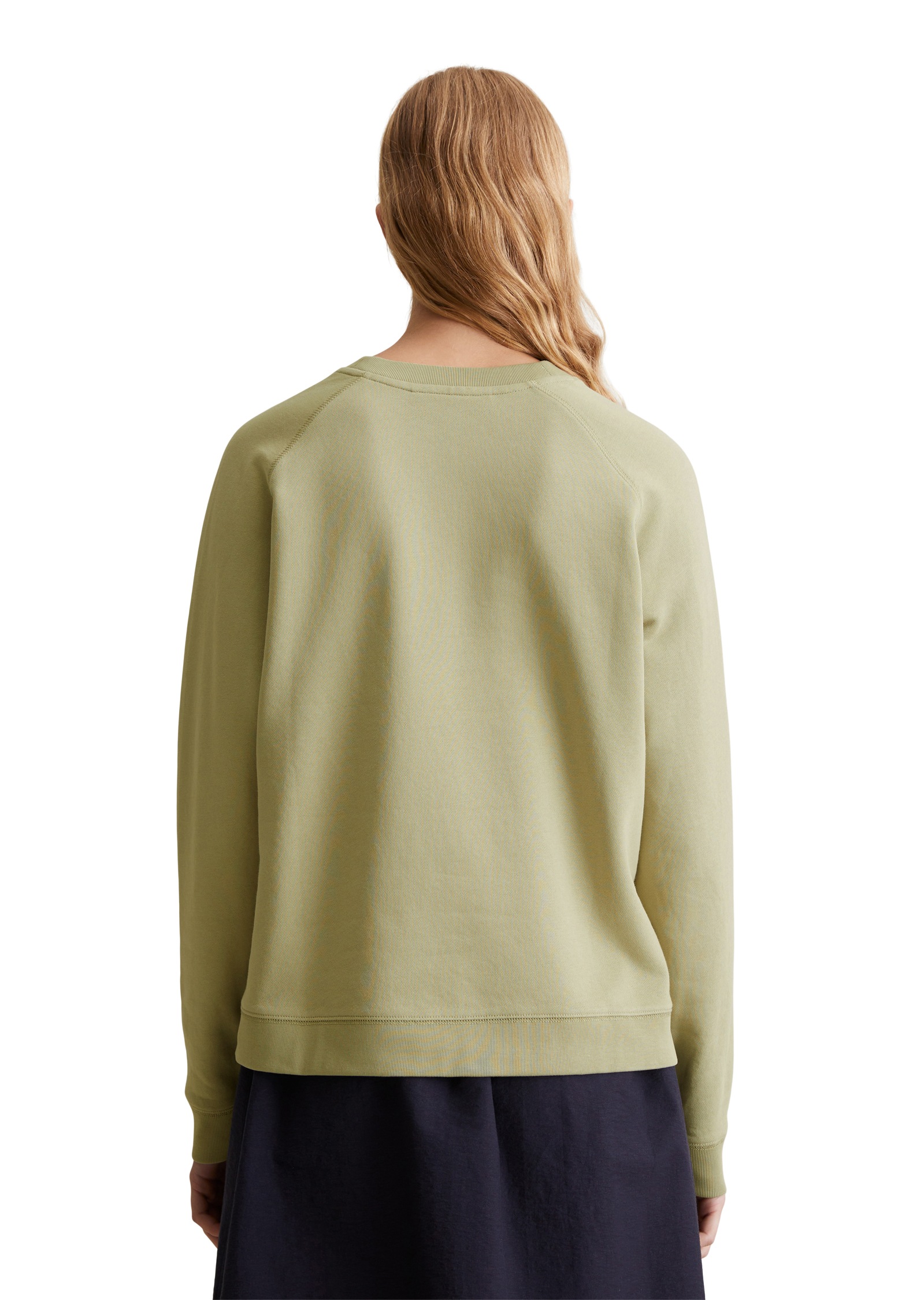 Marc OPolo DENIM Sweatshirt, Rückenteil dezent länger, kleine Seitenschlitz günstig online kaufen