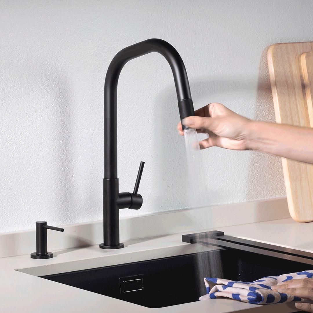 SCHOCK Küchenarmatur "Talinos", B/H/T: 21cm x 39,8cm x 4,5cm, silber, Armaturen