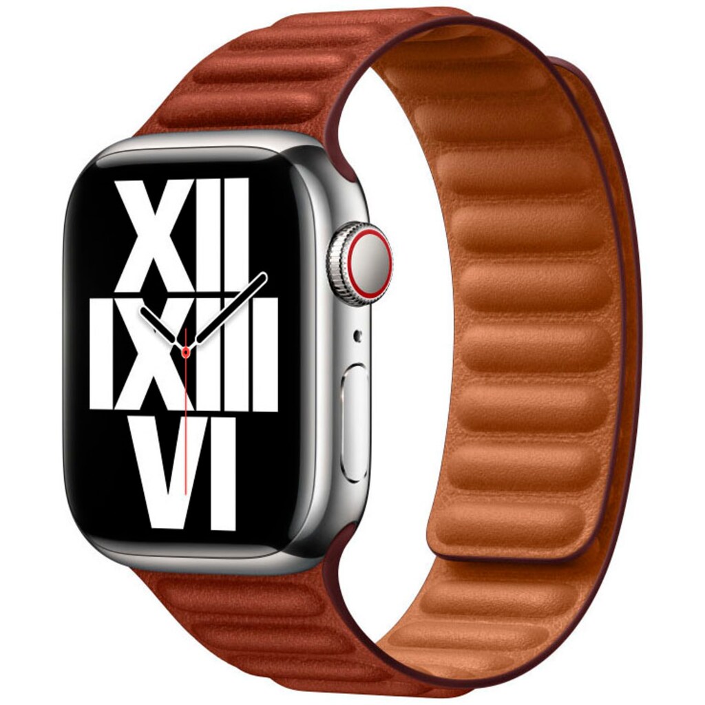 Apple Uhrenarmband »41mm Umber Leather Link - S/M«
