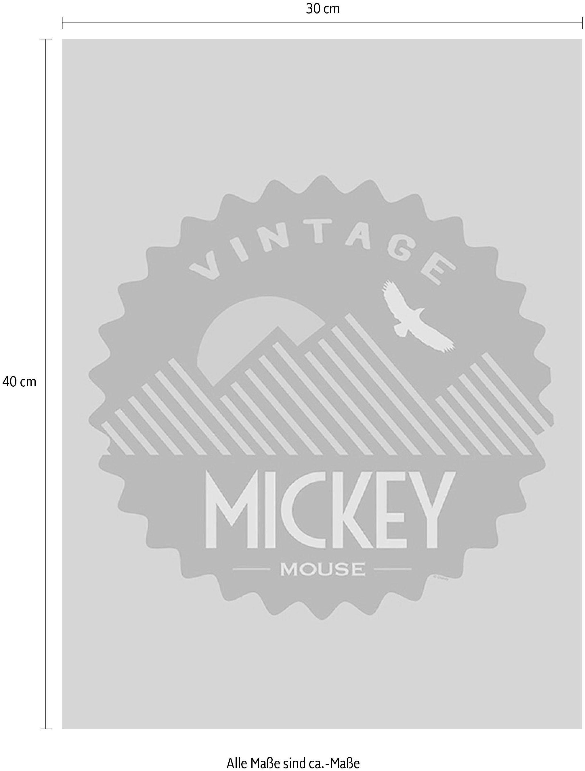 Komar Bild »Mickey Mouse Vintage« Disney 1 Stk. tlg. Wandbild zur Dekoration im Kinderzimmer - ohne Rahmen