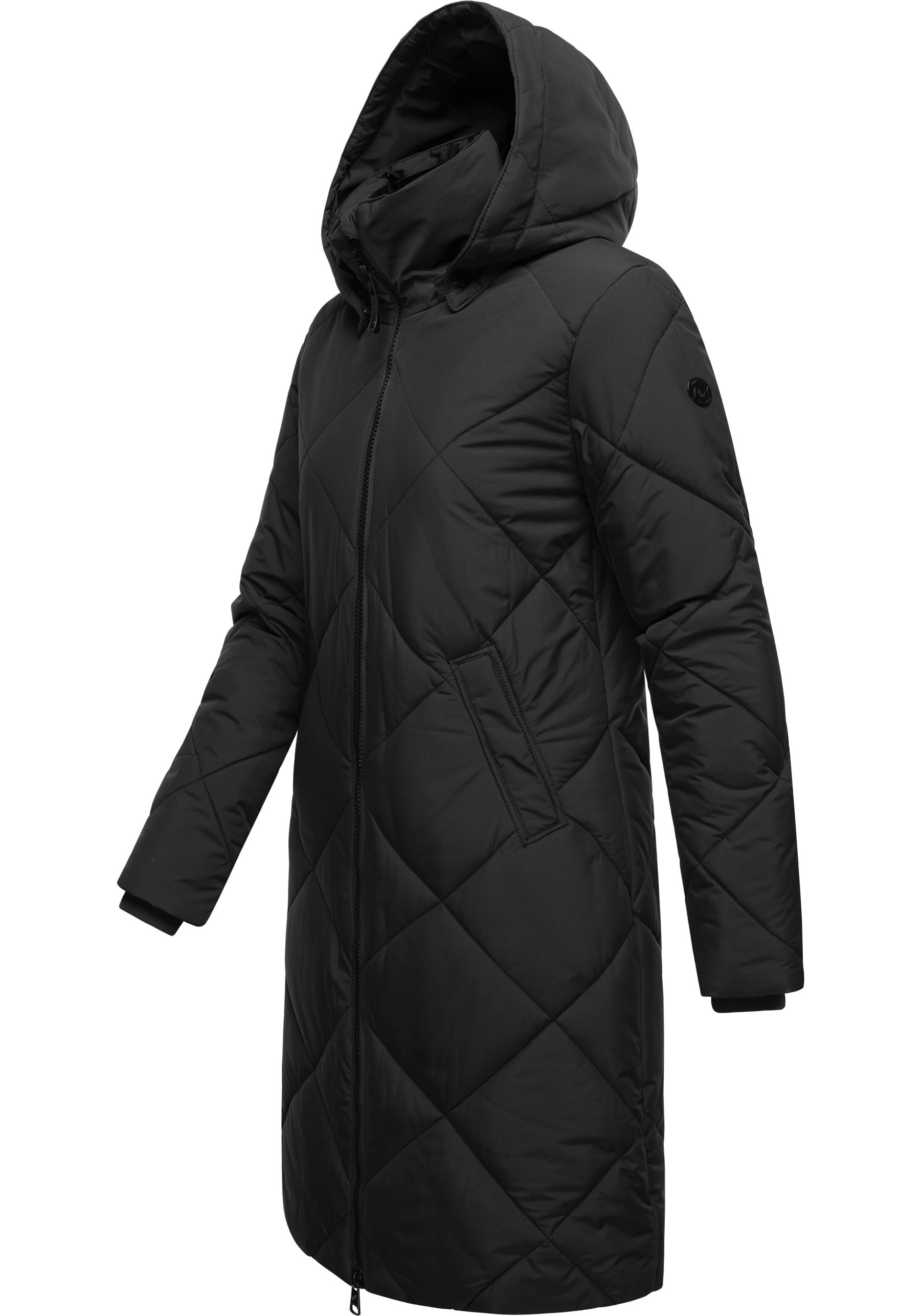 Ragwear Steppmantel »Rebela«, stylischer Winterparka mit abnehmbarer Kapuze