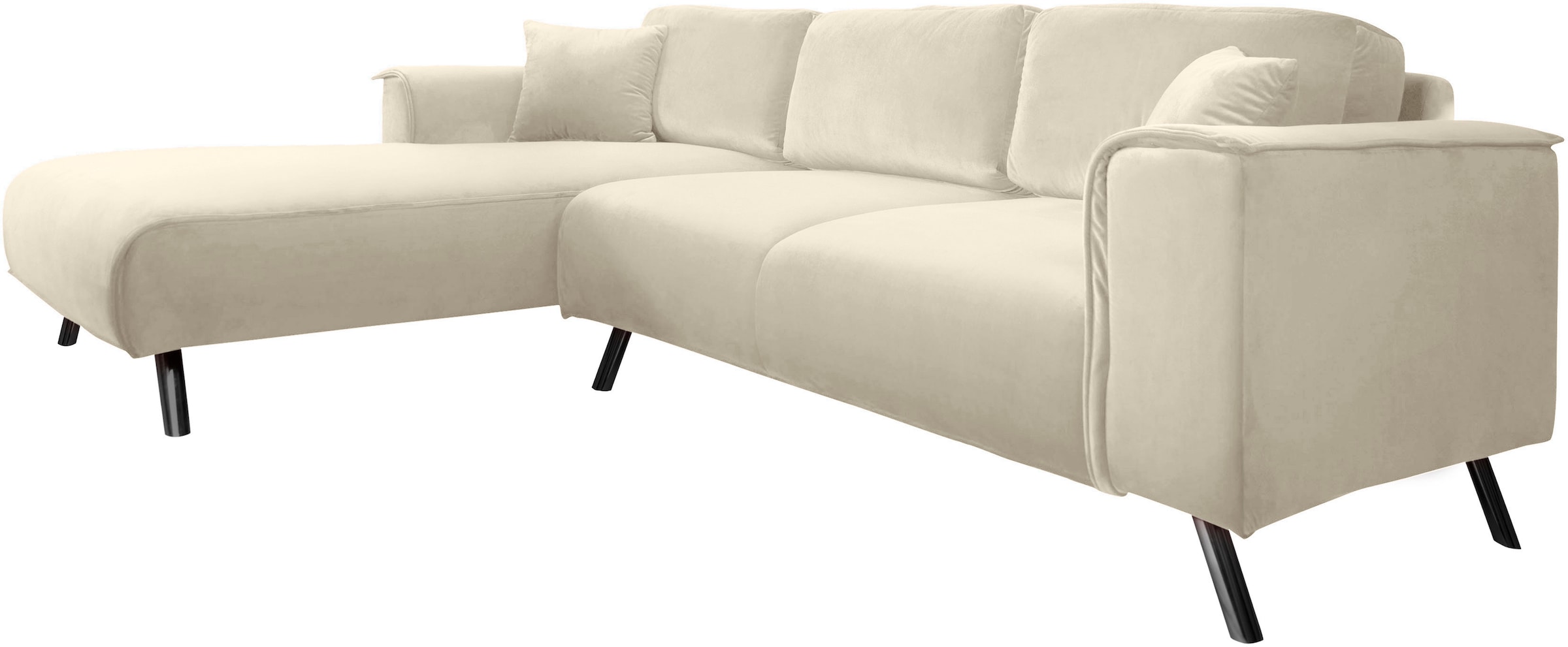 INOSIGN Ecksofa "Malaga L-Form", Deckenoptik auf Recamiere und Armlehne günstig online kaufen