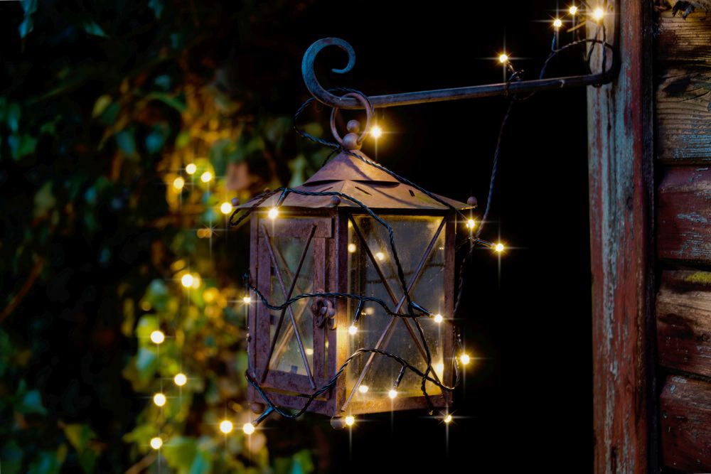 KONSTSMIDE LED-Lichterkette »Weihnachtsdeko aussen«, gefrostet, 80 warm weiße Dioden
