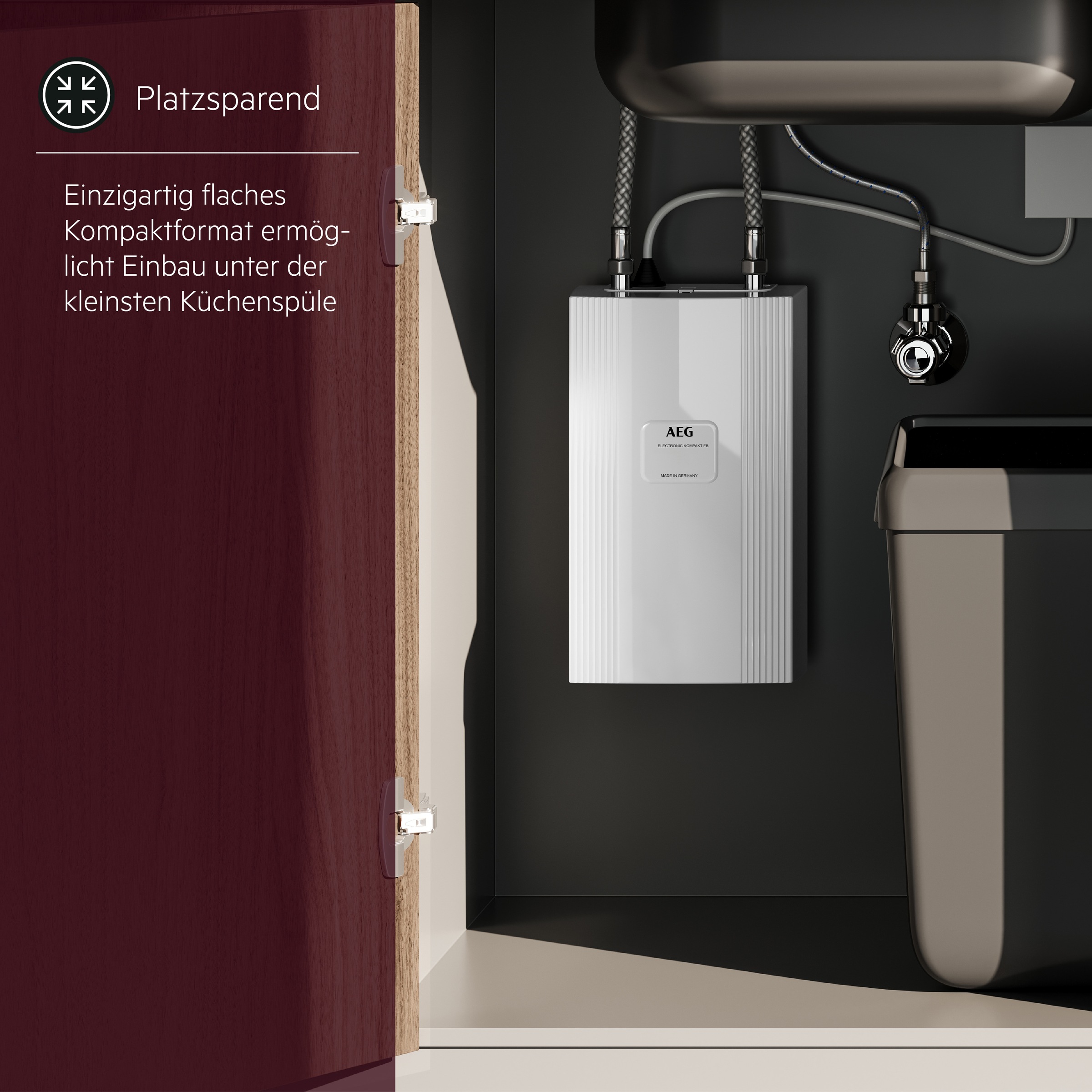 Thumbnail - AEG Haustechnik Kompakt-Durchlauferhitzer "DDLE Kompakt 11/13 kW, umschaltbar für die Küche" kompakt, ideal für unter di...