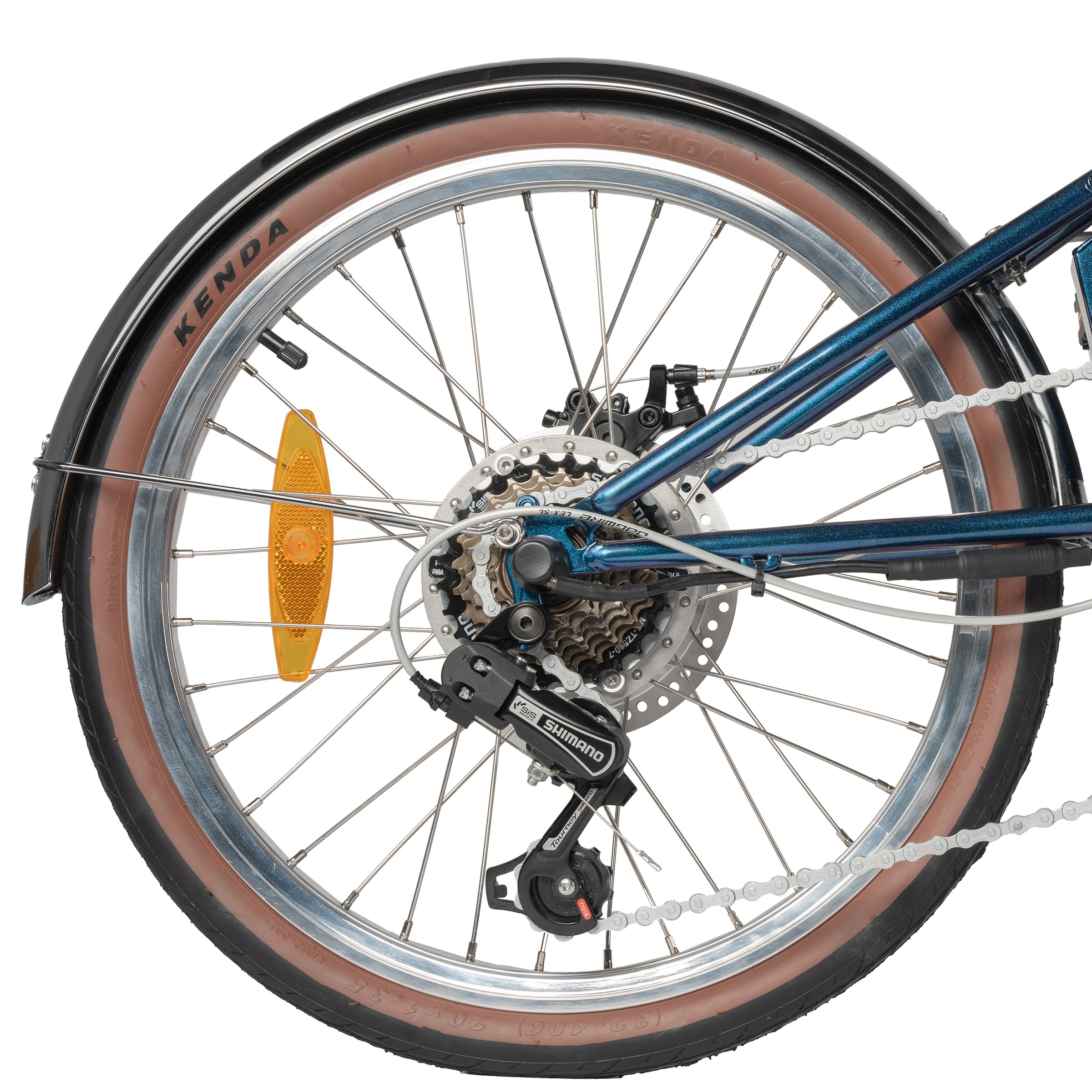 Maxtron »Smart 20, Klapprad« 3 Gang Shimano Tourney Schaltwerk Kettenschaltung Heckmotor 250 W Kompakt und platzsparend für Alltag