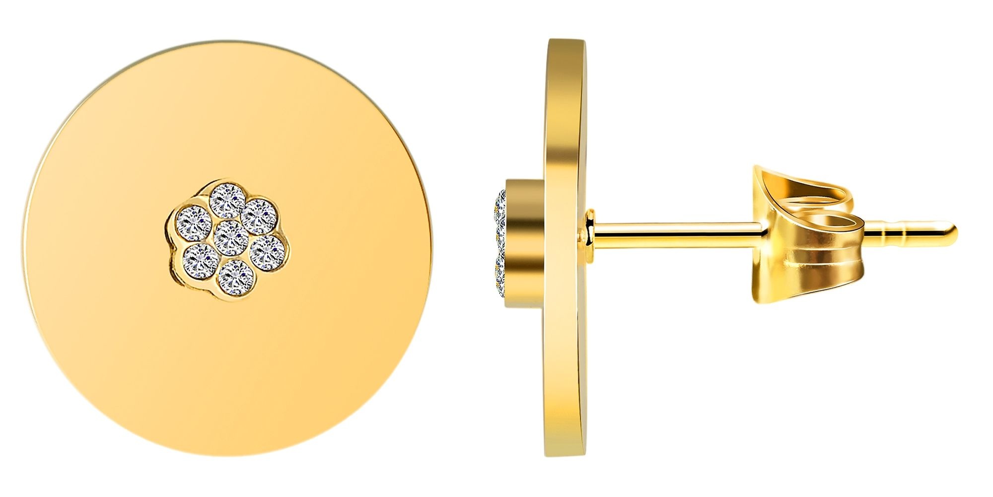 Adelia´s Paar Ohrhänger "Damen Ohrringe – Ohrstecker aus Edelstahl mit Stra günstig online kaufen