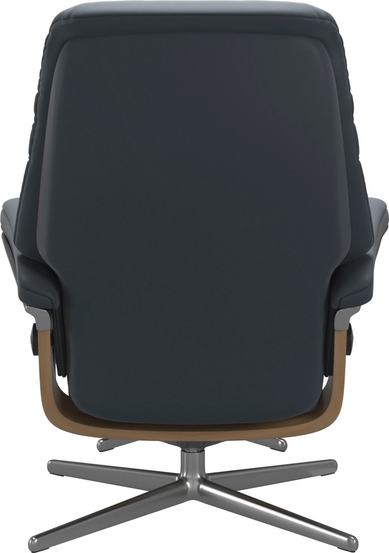Stressless® Relaxsessel »Sunrise«, (Set, Relaxsessel mit Hocker), mit Hocker, mit Cross Base, Größe S, M & L, Holzakzent Eiche