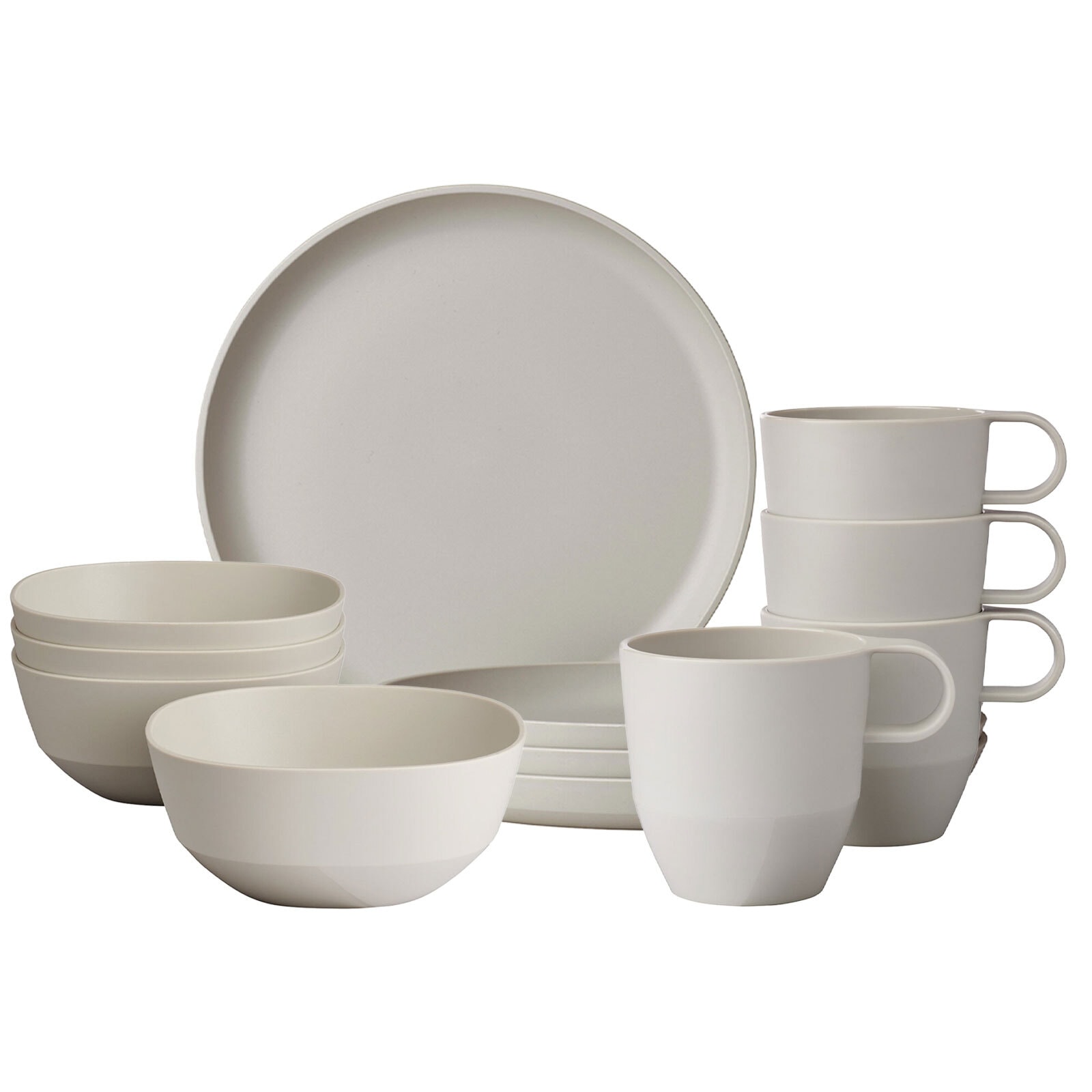Mepal Geschirr-Set »Frühstücks-Set Silueta 12er Set« Spülmaschinengeeignet, Mikrowellengeeignet, Gefrierfachgeeignet, Dampfgarergeeignet, max. 150 ¿C