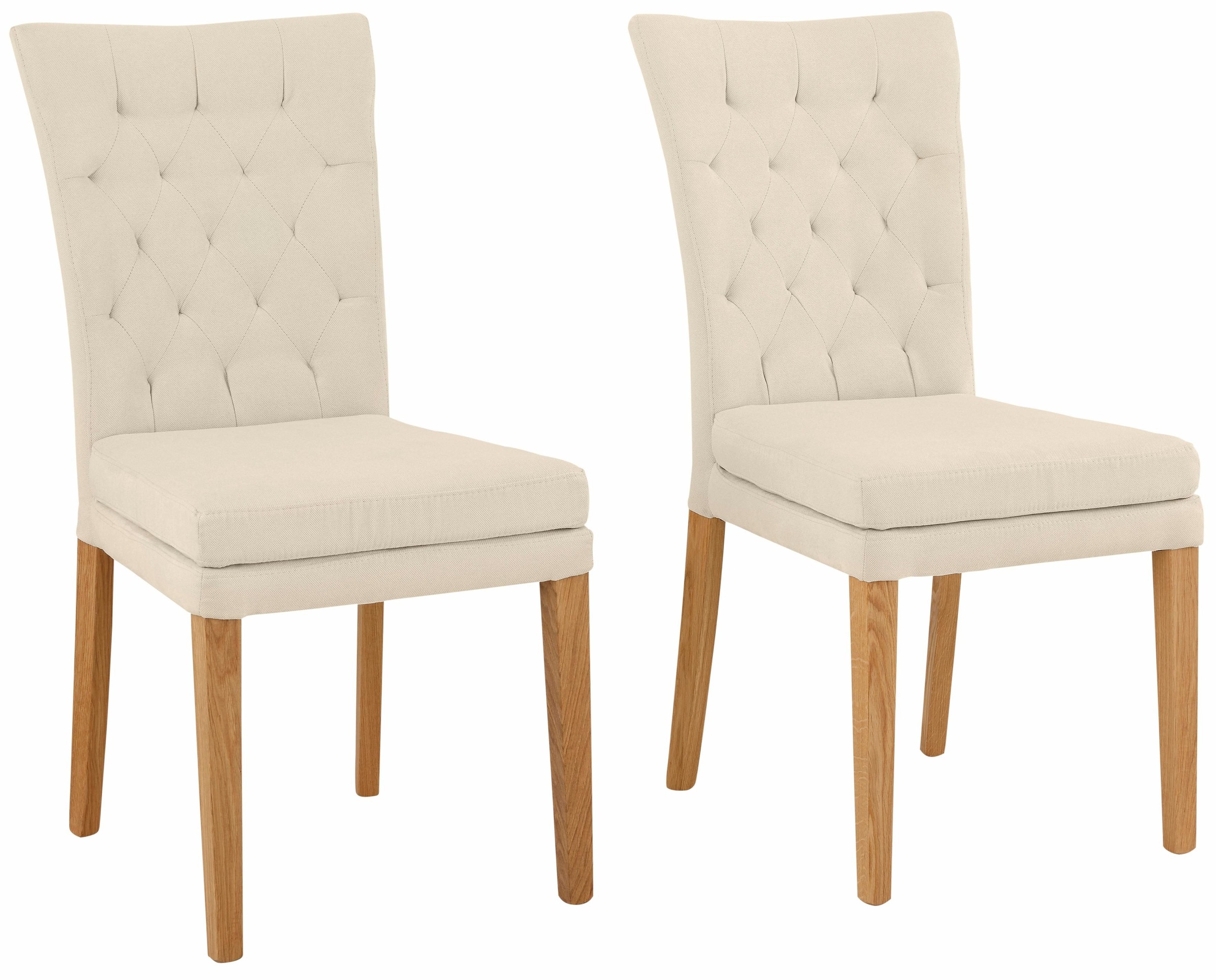 Home affaire Esszimmerstuhl "Colorado" (Set) 2 Stk.Beine in eiche oder nuss günstig online kaufen
