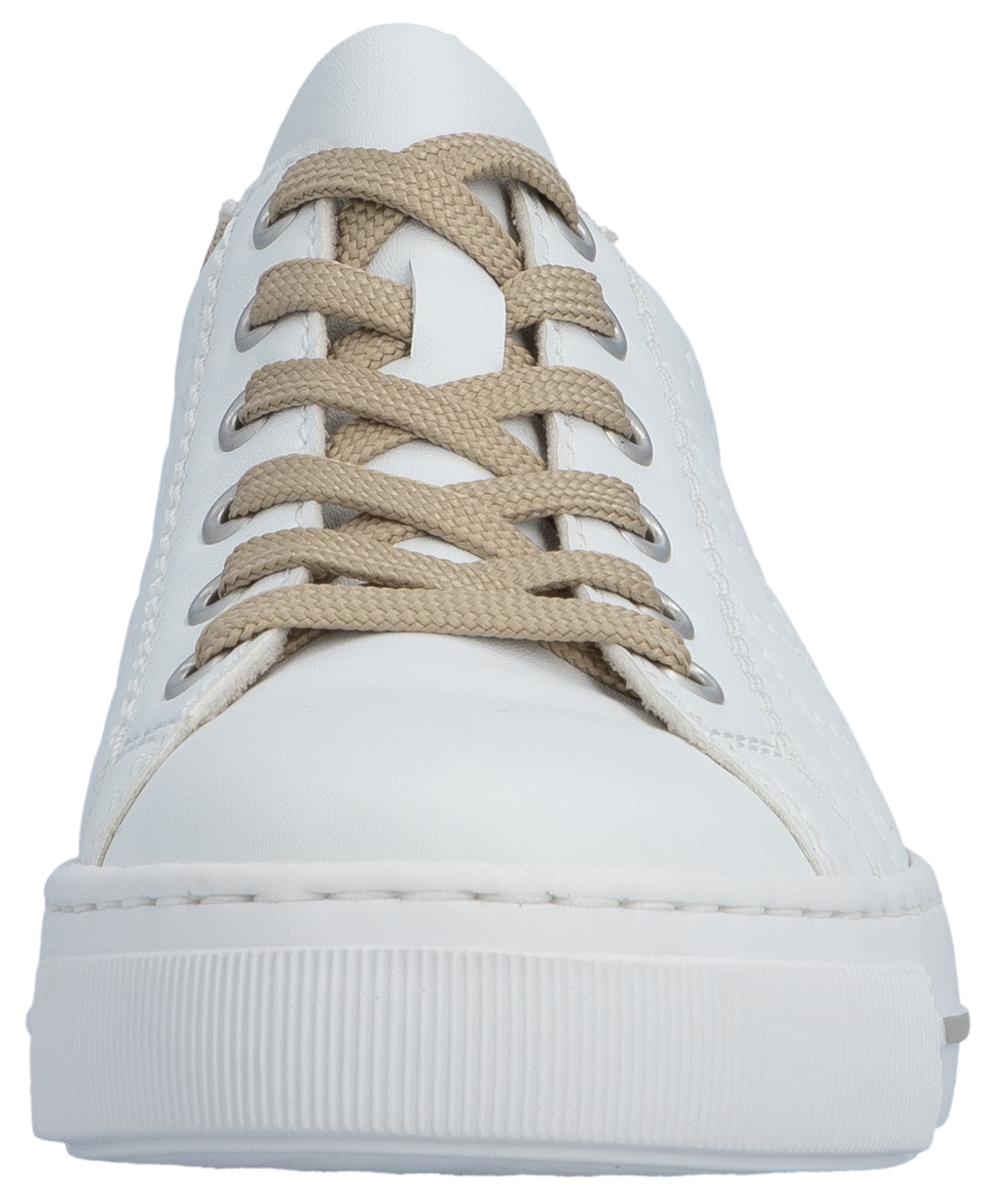 Rieker Plateausneaker  harmonischen Kontrastdetails, Freizeitschuh, Halbschuh, Schnürschuh