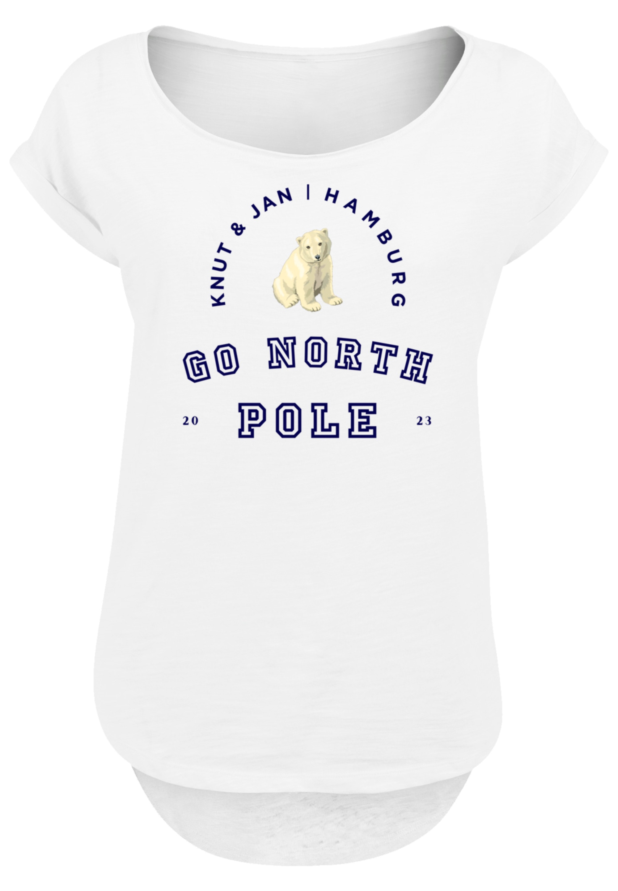 F4NT4STIC T-Shirt »Eisbär Knut & Jan Hamburg«, Print
