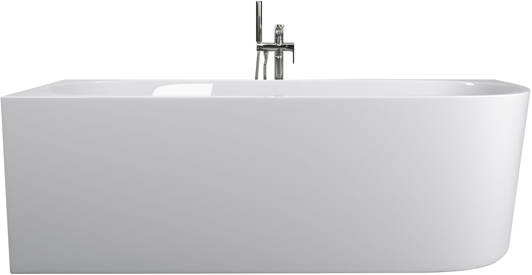 Sanotechnik Badewanne »LUMA« Höhe 56 cm mit Ablaufstöpsel | verstellbare Füße | Überlauf 160cm, Acryl Badewanne rechts