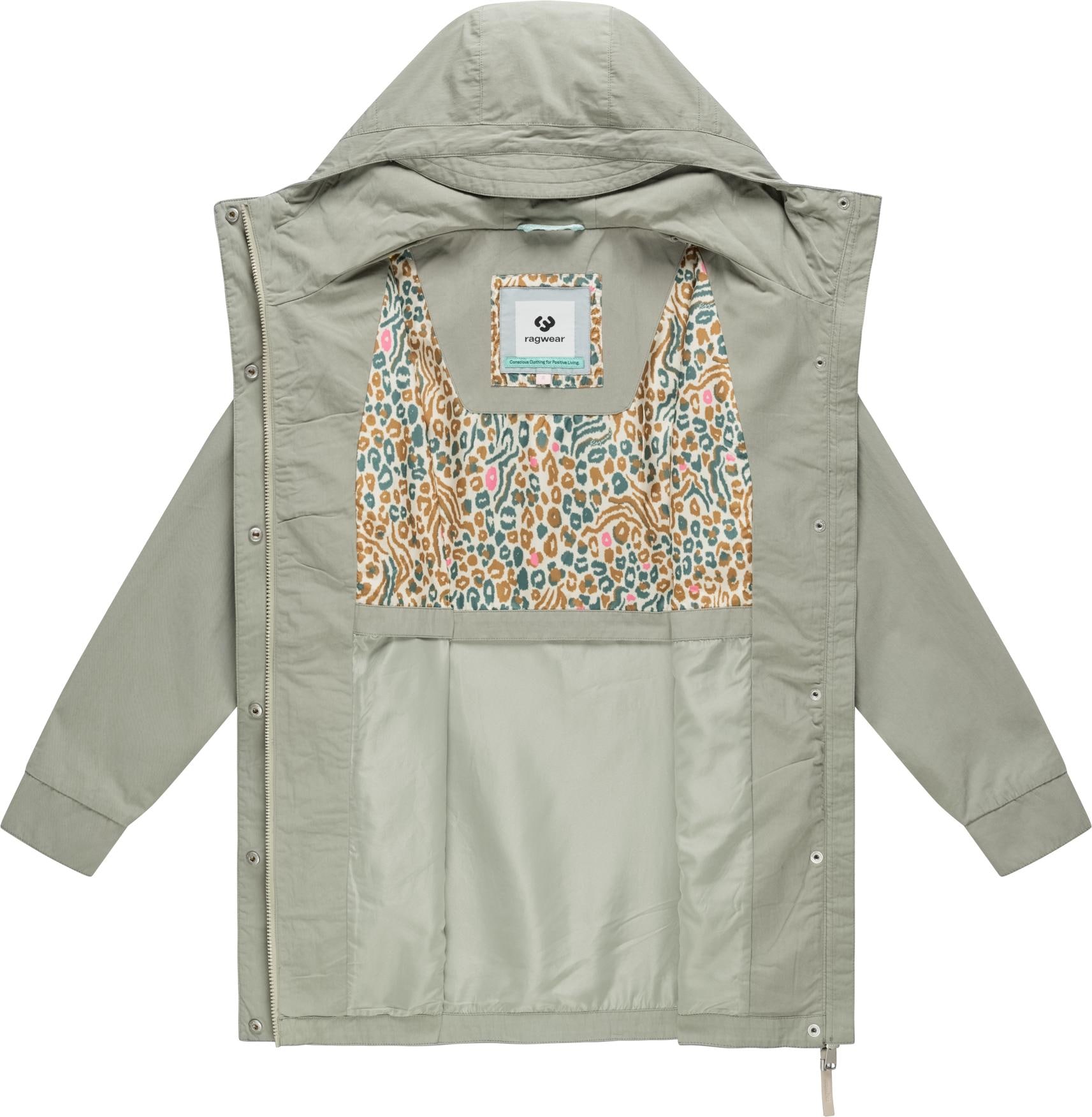 Ragwear Kurzmantel »Lamyja B« Leichter Oversize-Übergangsparka mit Kapuze