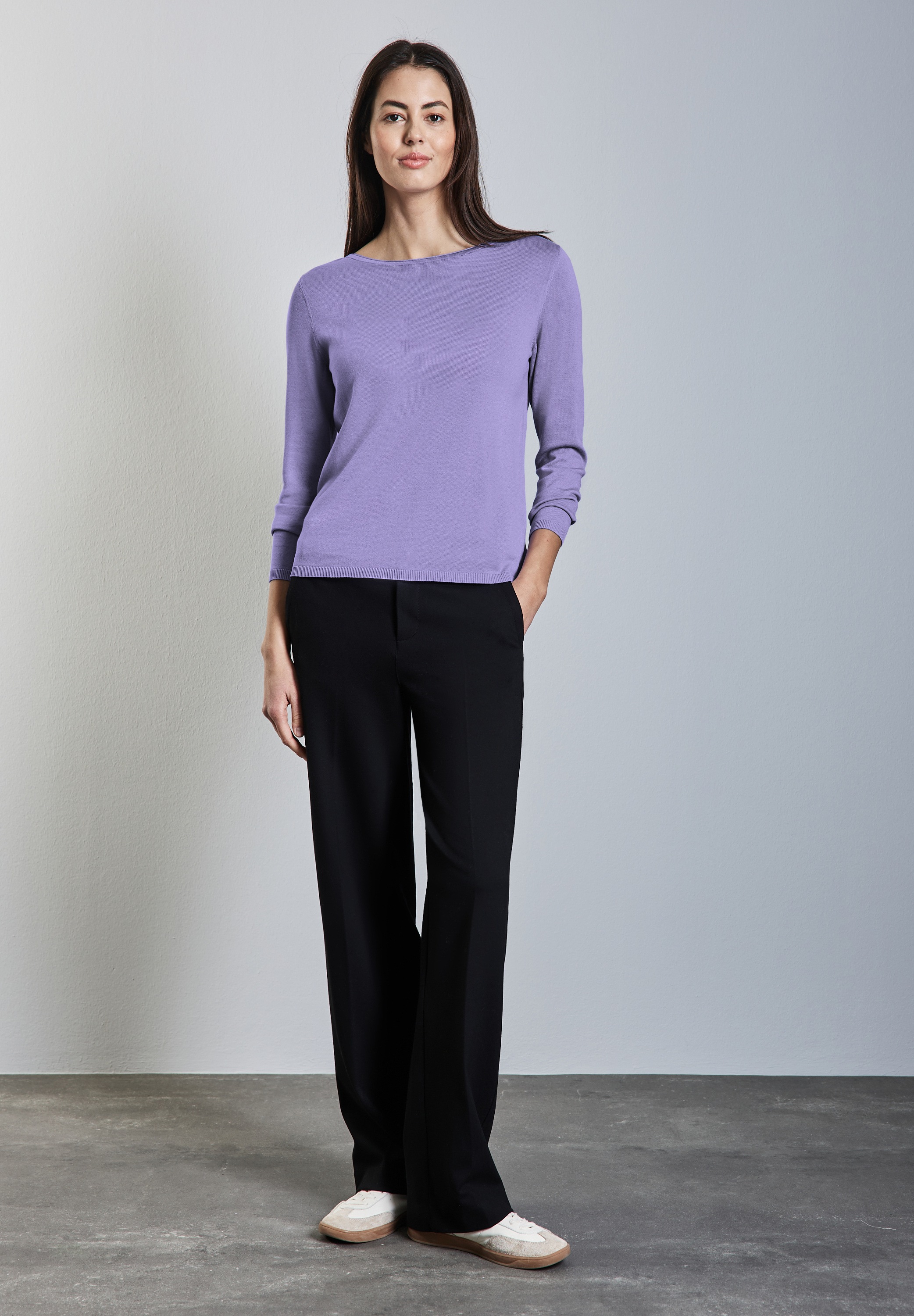 STREET ONE Strickpullover, mit U-Boot-Ausschnitt