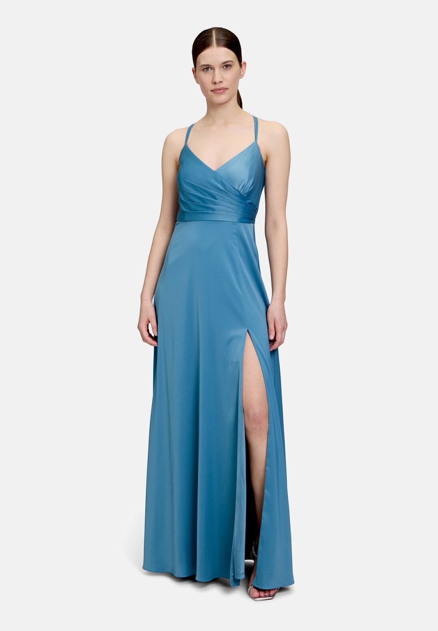 Vera Mont Abendkleid "Damen mit V-Ausschnitt" Ohne Tasche Schlitz