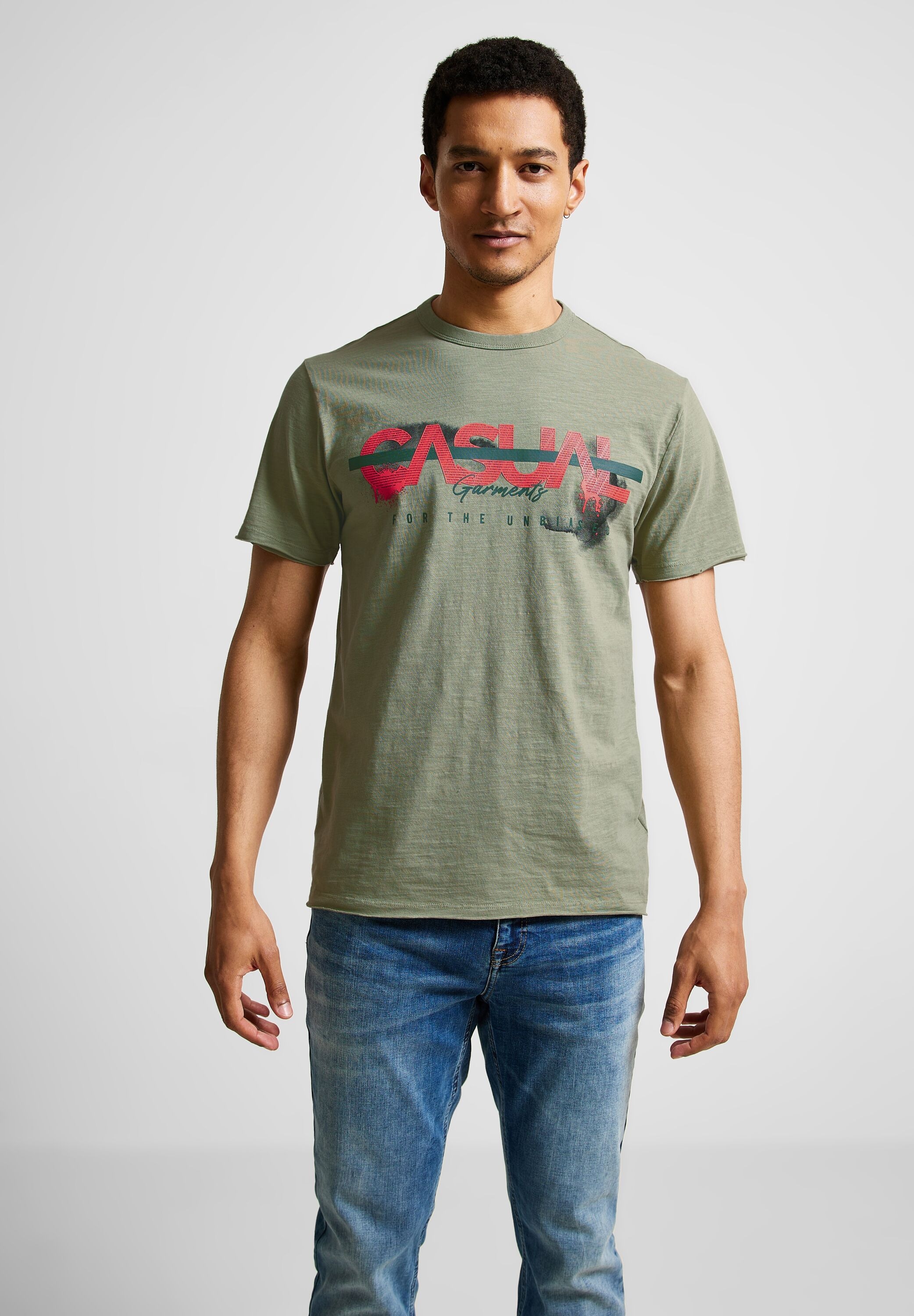 STREET ONE MEN T-Shirt, mit Rundhalsausschnitt | BAUR für ▷