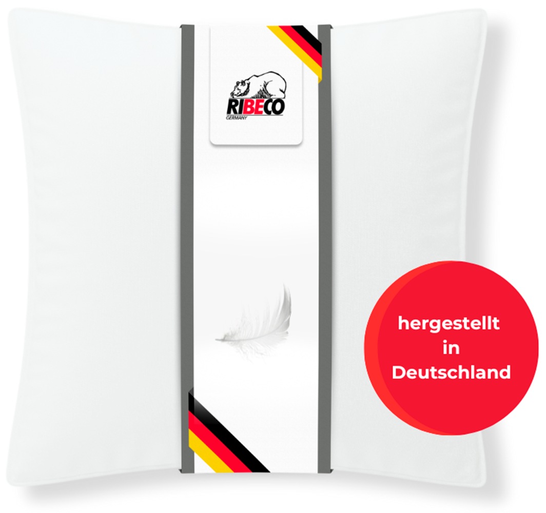 RIBECO Federkissen "Johanna Kopfkissen 1-tlg. oder 2-tlg.: 40x80 cm, 80x80 günstig online kaufen