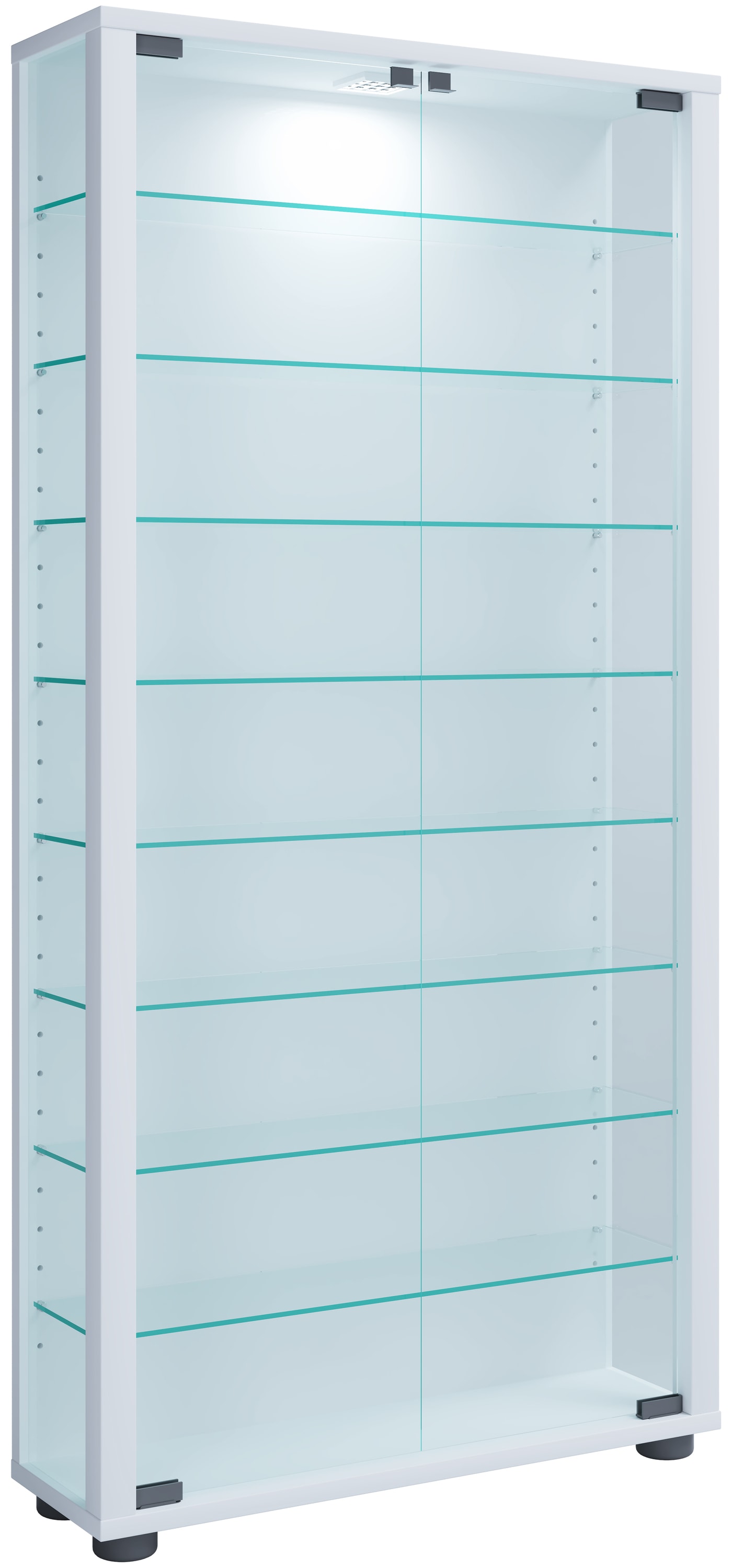 VCM Standvitrine »Holz Glas Stand Vitrine Sammelvitrine Lumo Maxi« 1 Stk. tlg.