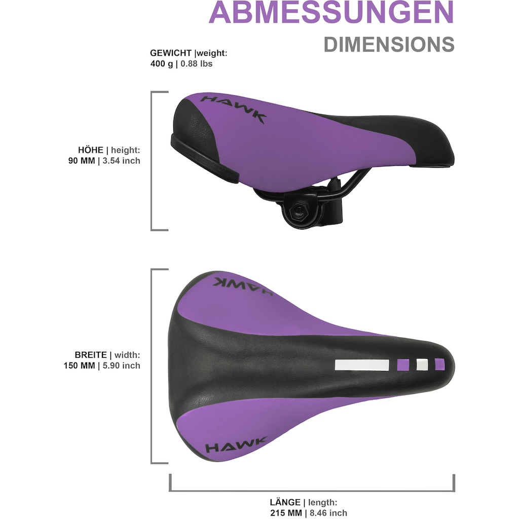 PROMETHEUS BICYCLES Fahrradsattel »Fahrradsattel Kinder«